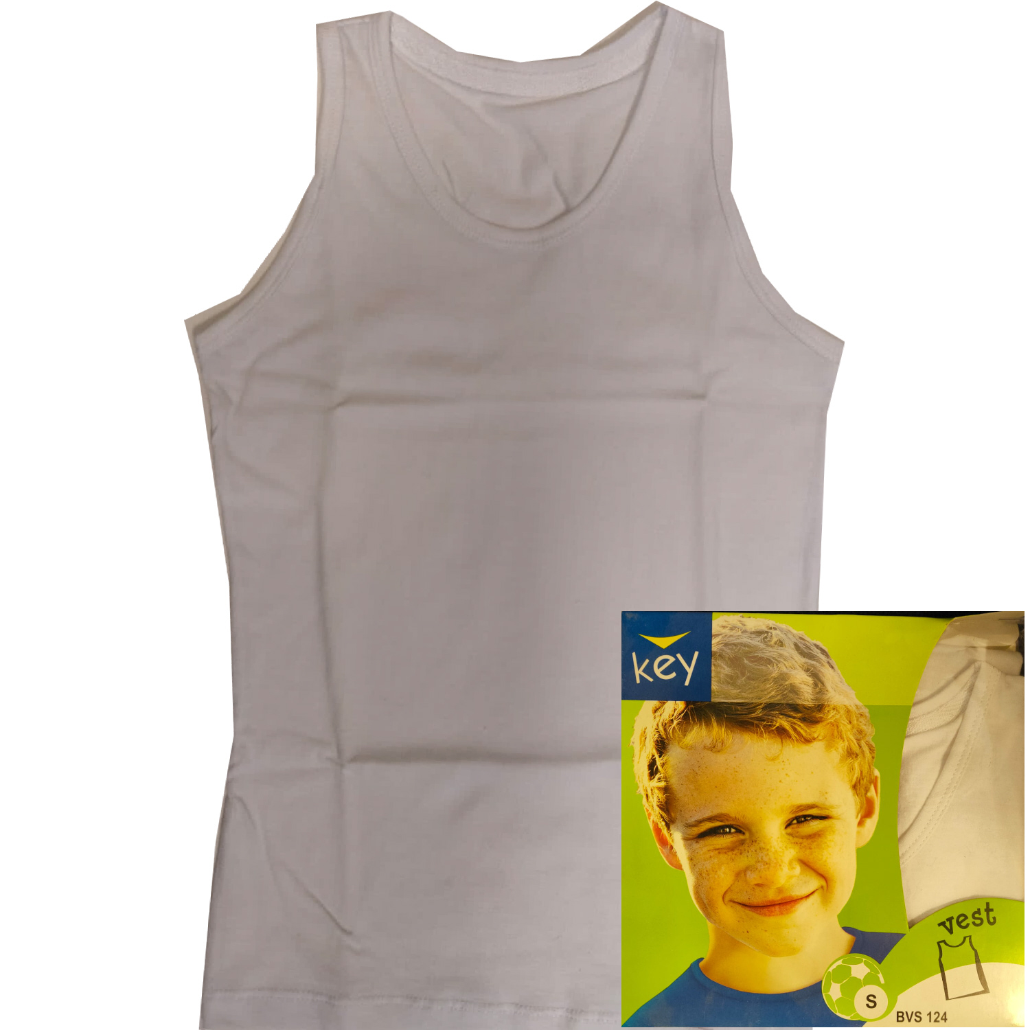 

Key koszulka chłopięca szer BVS124 komunia biała