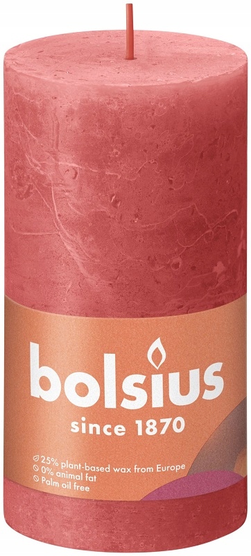 

Bolsius Świeca Rustic Shine 130/68 Kwiatowy Róż