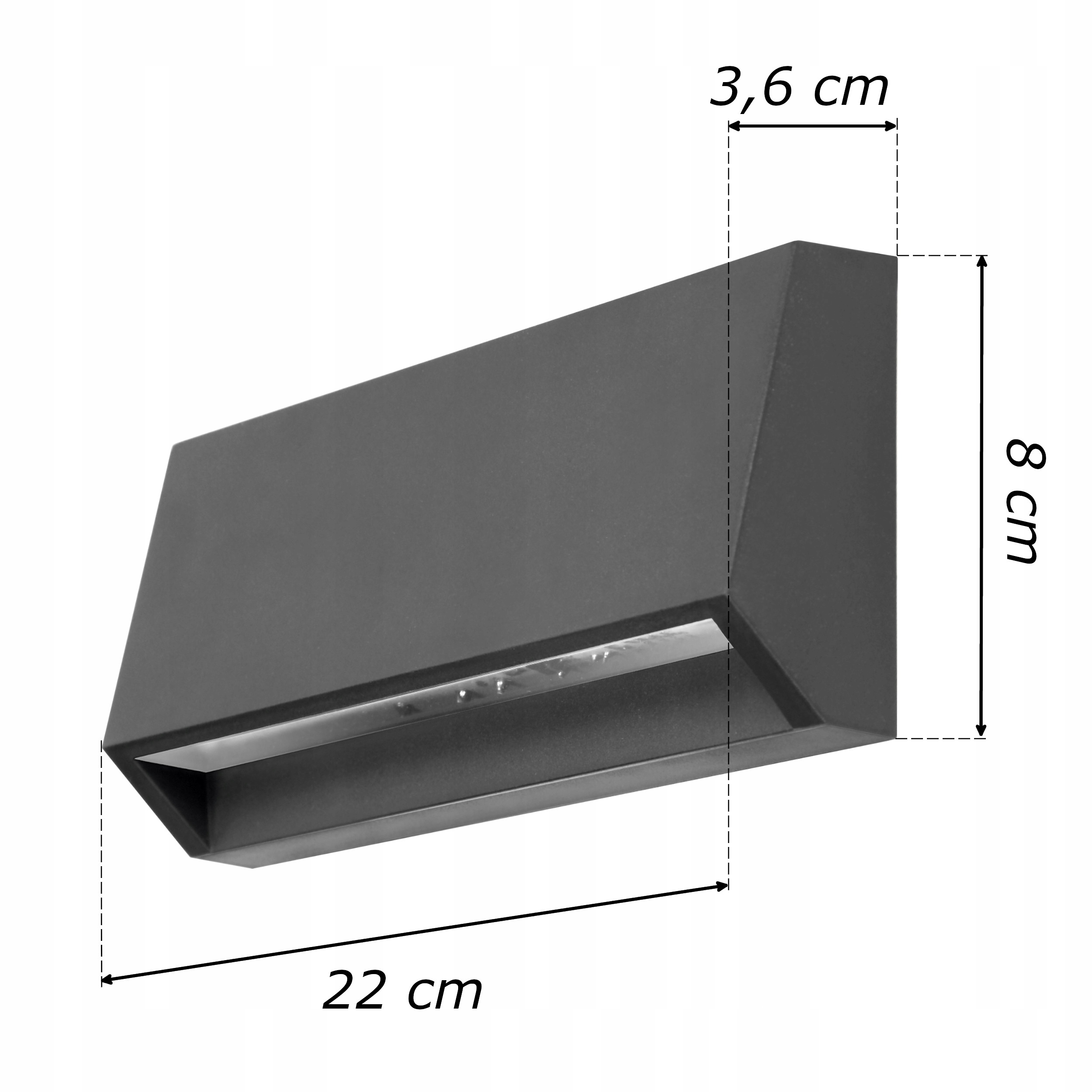 LAMPA ZEWNĘTRZNA ELEWACYJNA LED KINKIET ŚCIENNA OGRODOWA IP65 4W 280lm Rodzaj gwintu zintegrowane źródło LED