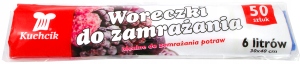 

Woreczki do zamrażania 30x40 6L Kuchcik 50szt