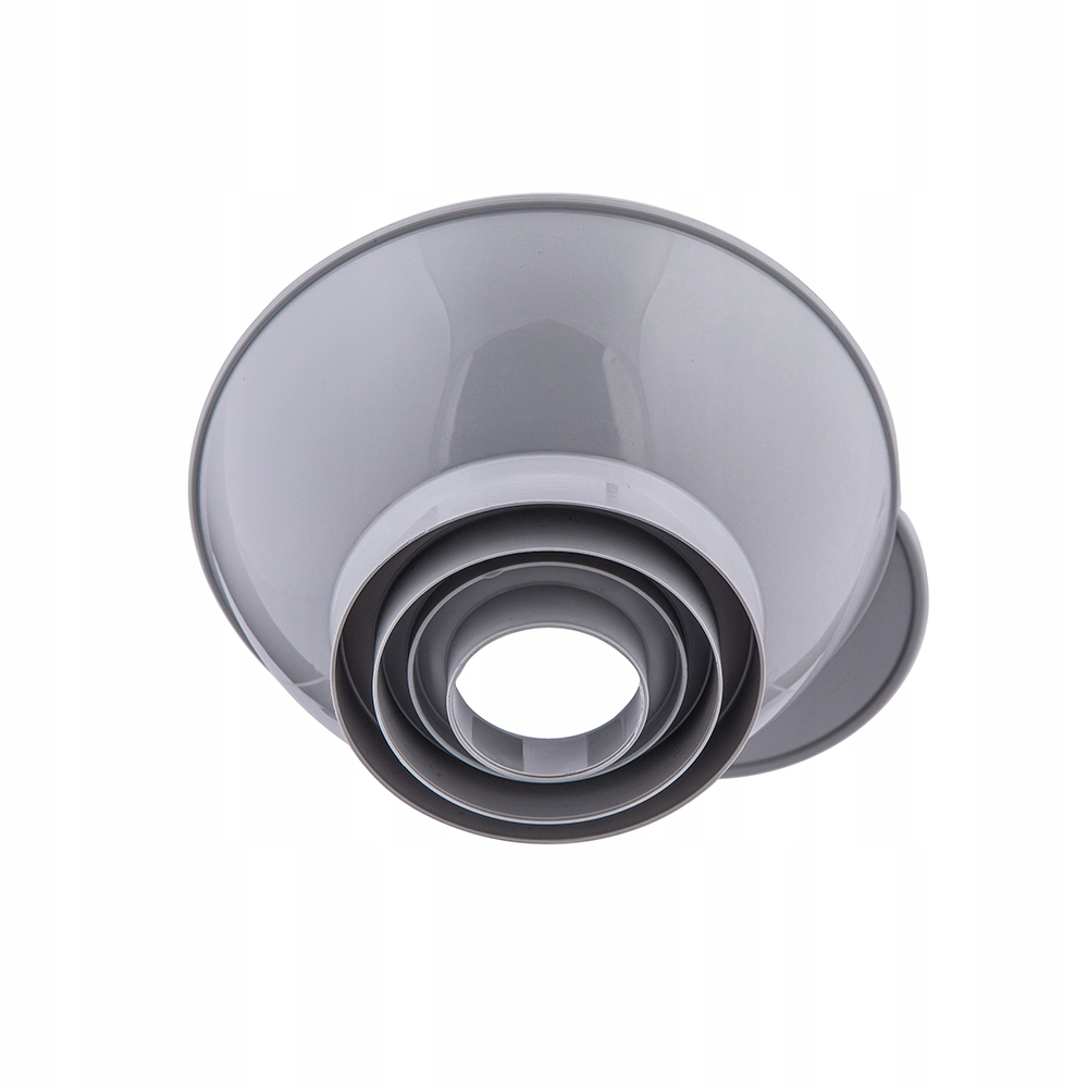 Lejek Kuchenny DO SŁOIKÓW Butelek do Nalewania Przetworów Plastikowy SZARY Kolor odcienie szarości i srebra