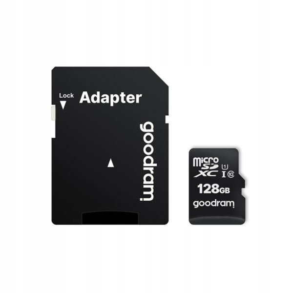 Karta pam MicroSD 128GB GOODRAM + adapter class 10