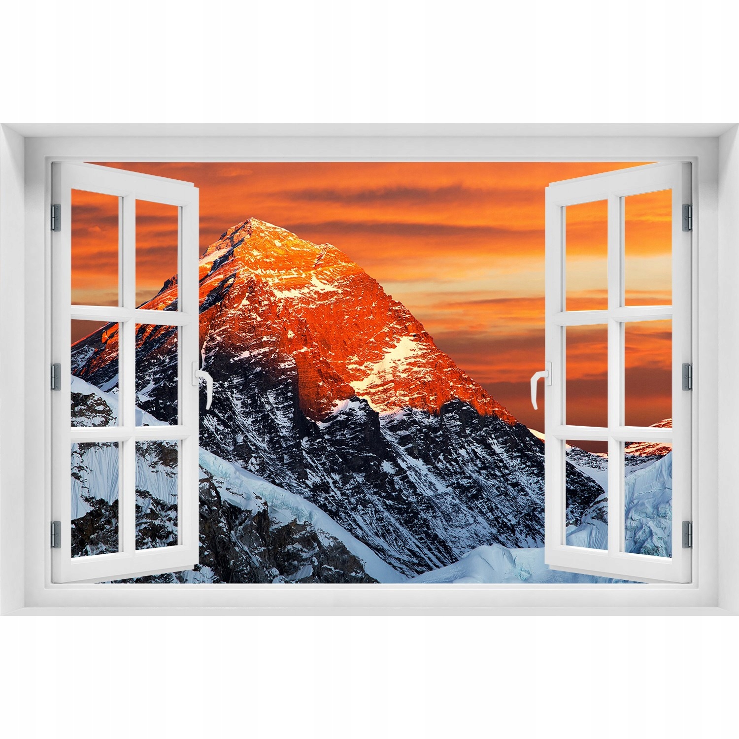 

3D Okno Naklejka na ścianę Szczyt Everest 150x100