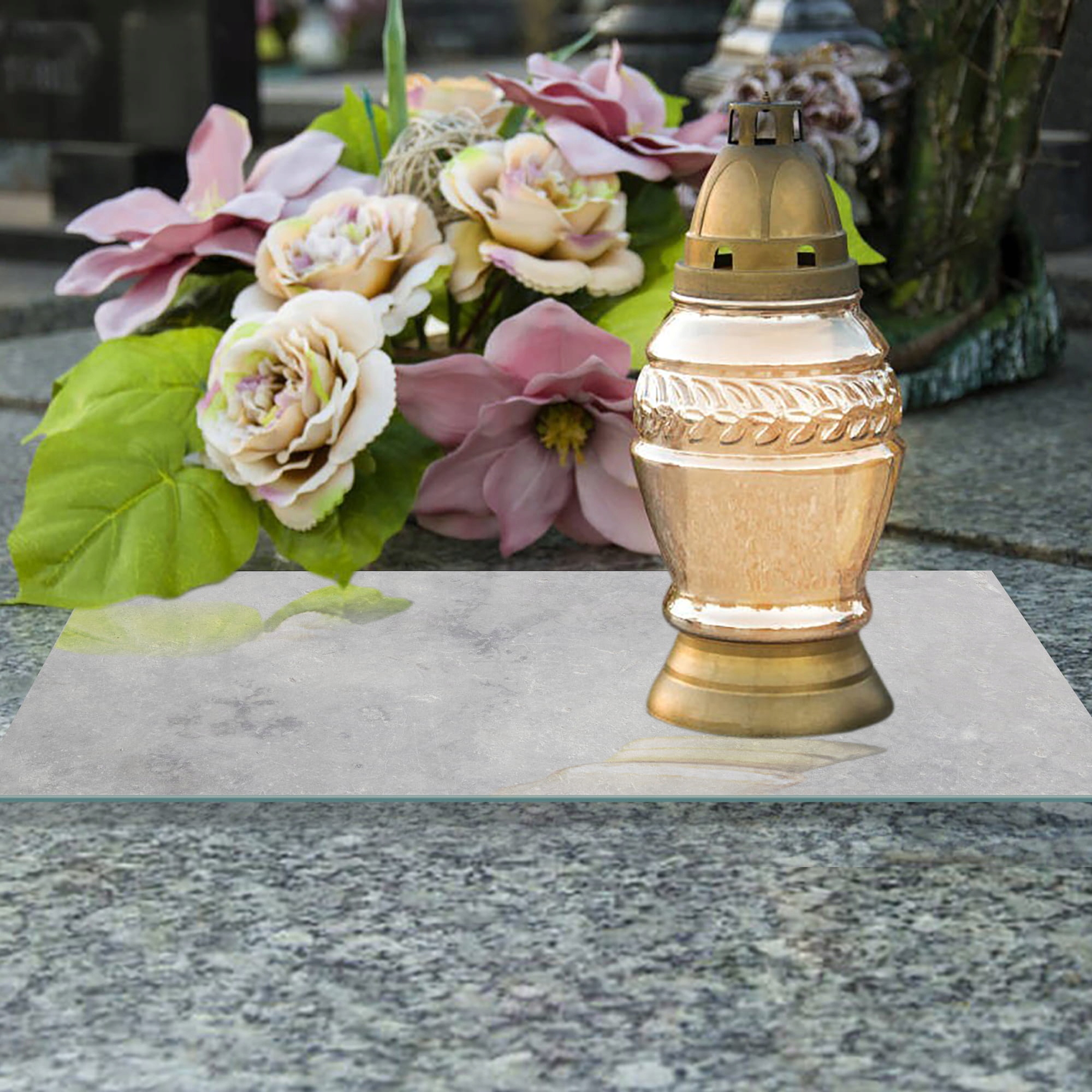 SZKLANA PODSTAWKA POD ZNICZE 60x20cm Beton 275c Kod producenta 275c