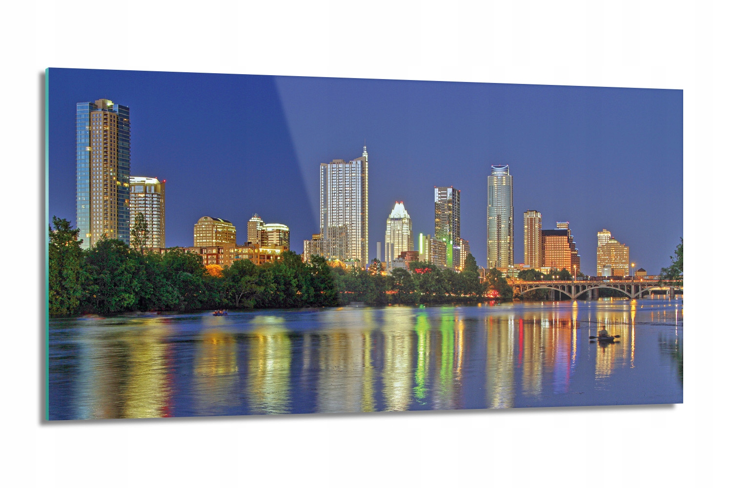 Kuchyňský panel Austin město řeka 100x50 lacobel