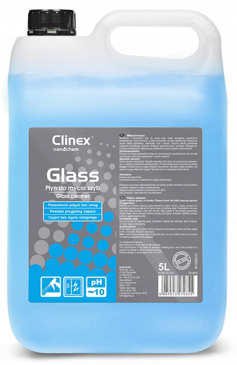 

Clinex Glass Płyn do mycia szyb 5L