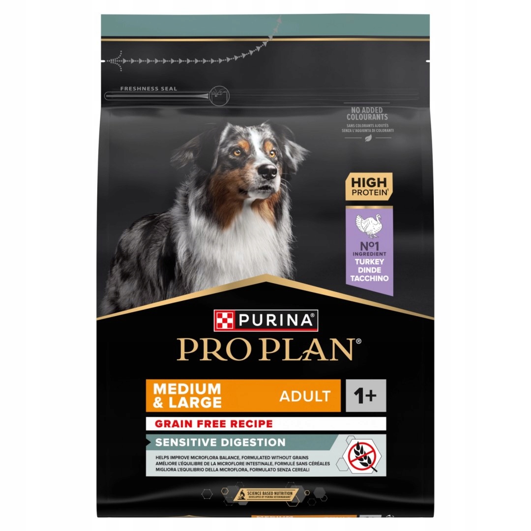 Levně Pro Plan Sensitive Digestion pro dospělé Krůta střední a velké velikosti 2,5 kg Purina Pr