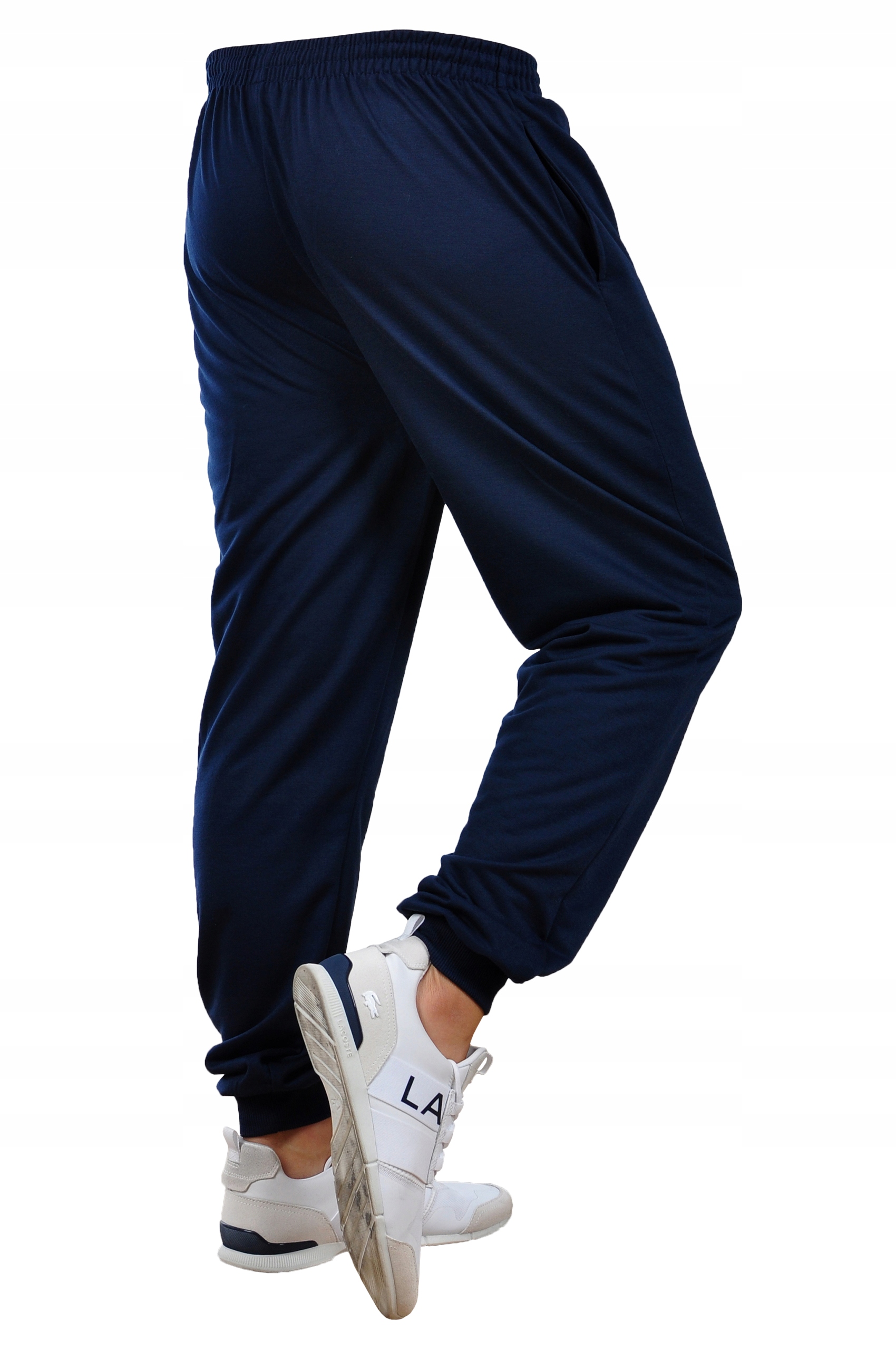 Y406 r. L MĘSKIE SPODNIE DRESOWE JOGGERY GŁADKIE Długość nogawki długa