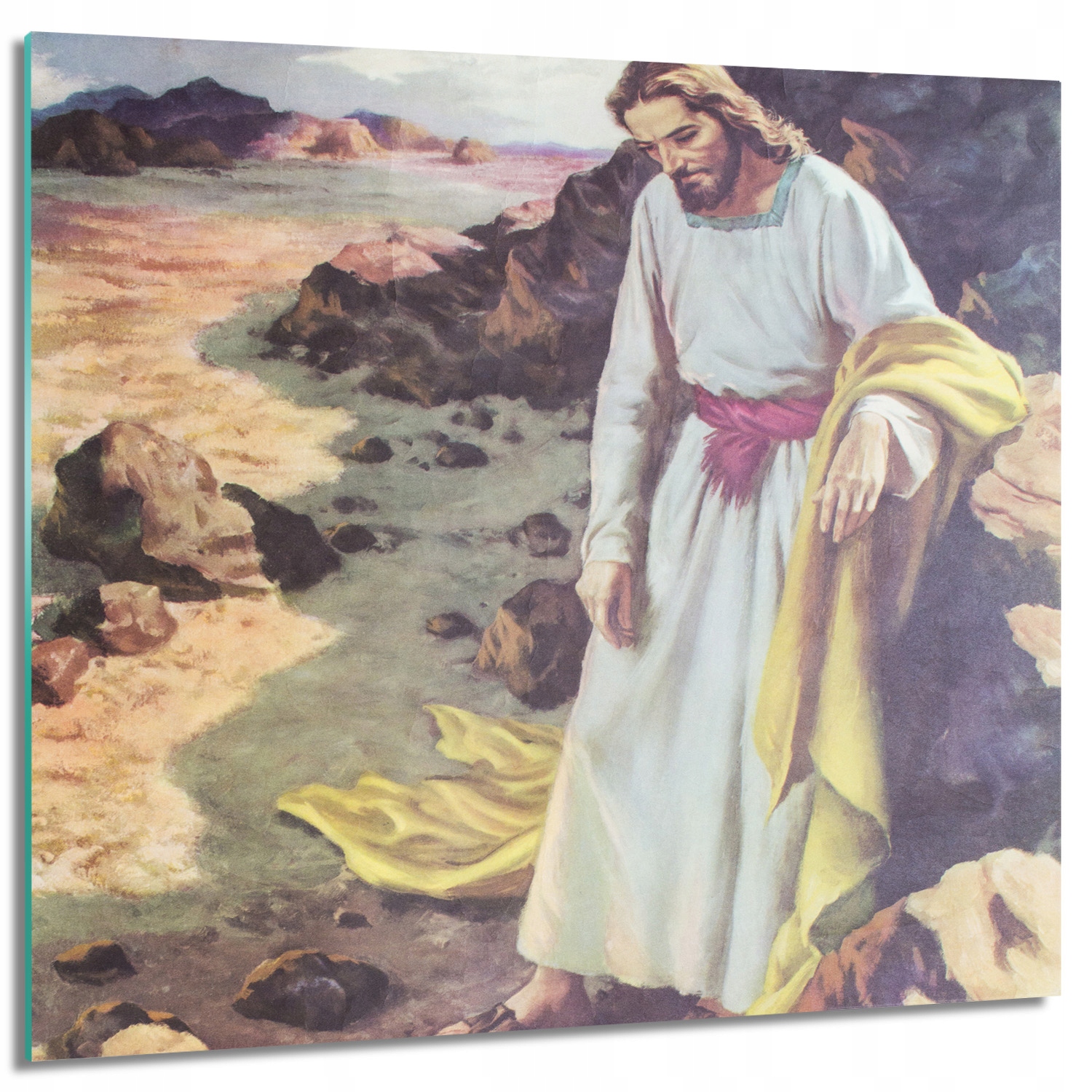 

Obraz na szkle ścienny Jezus post pustynia 60x60