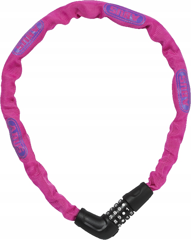Łańcuch rowerowy Abus 5805C/75 Steel O Chain Pink