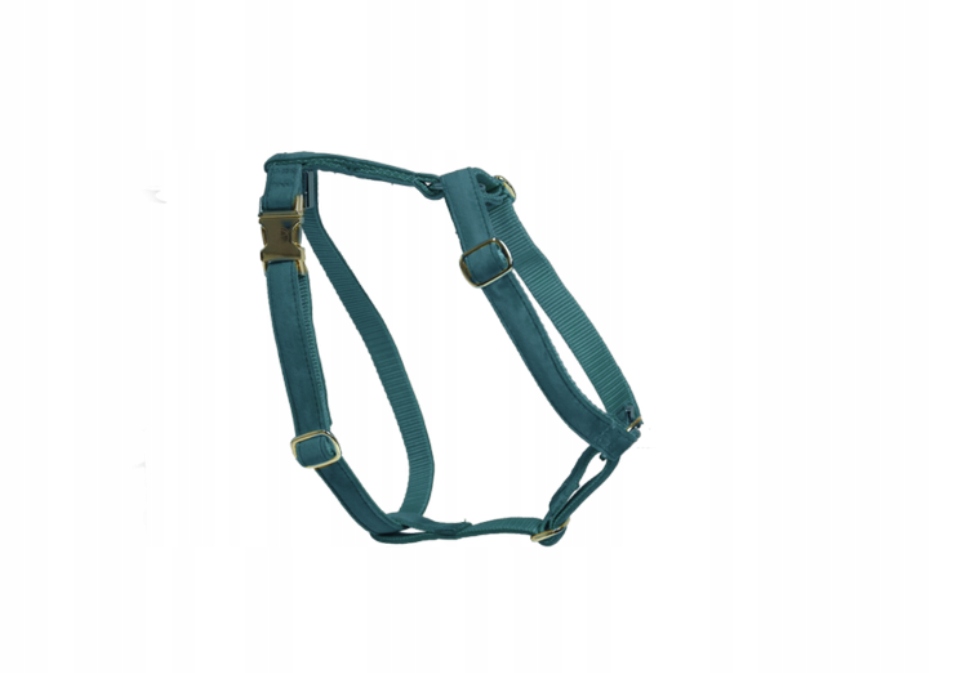Levně Postroj pro psa Loop Velvet Kentucky smaragdový L