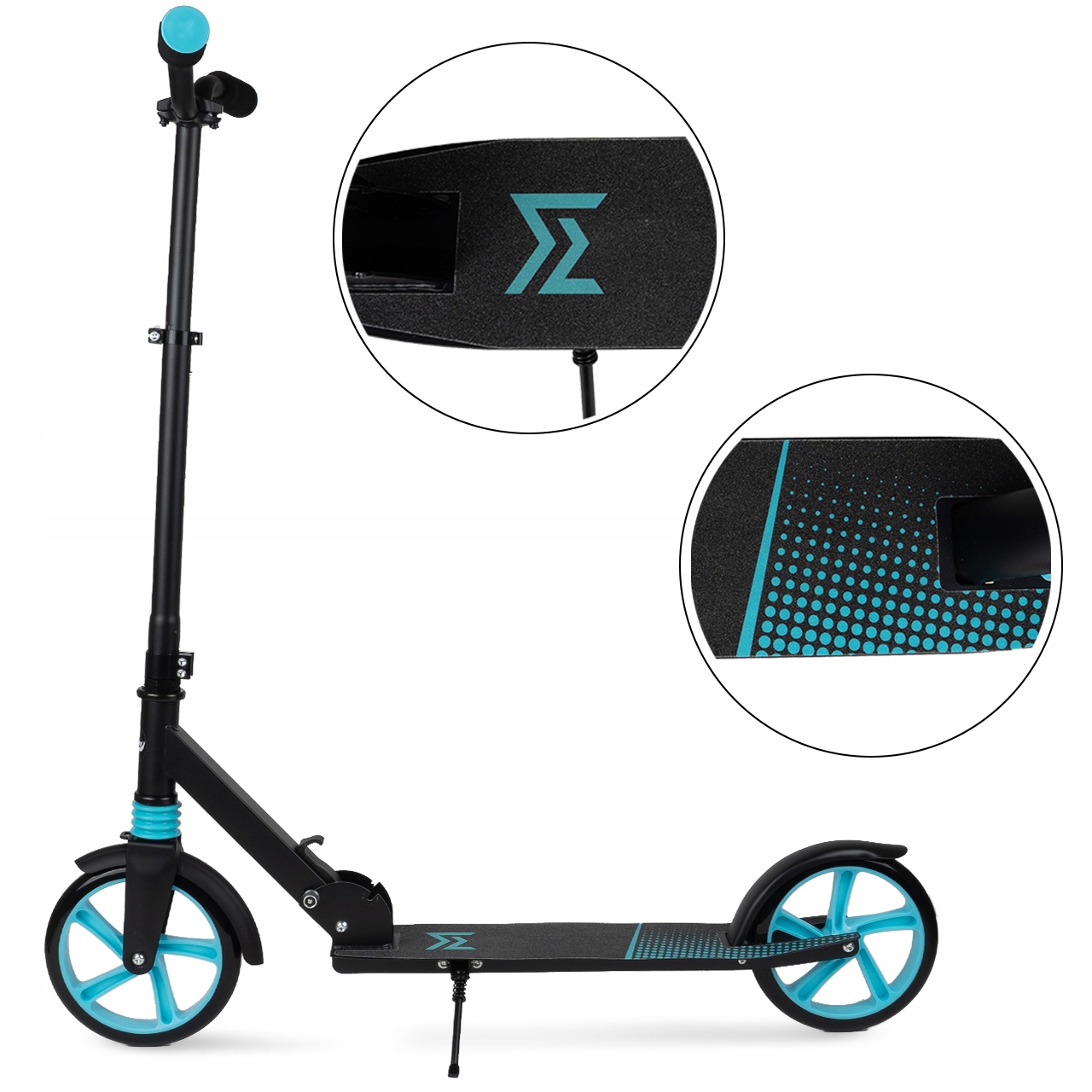 HULAJNOGA MIEJSKA DUŻA SKŁADANA REGULOWANA AMORTYZATOR 100KG ŁOŻYSKA ABEC7 Waga 4.7 kg