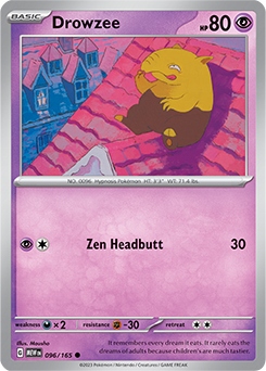 Pokemon 151 Drowzee 96/165