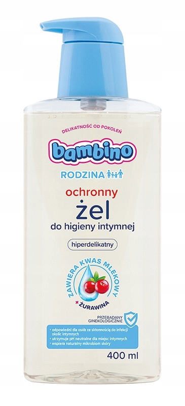 

Nivea Bambino Rodzina Intymna Żel 400ml Żurawina