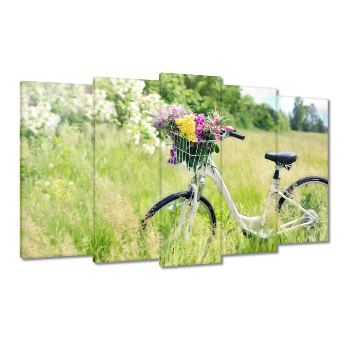 Obrazy 100x60 Damka s květinami
