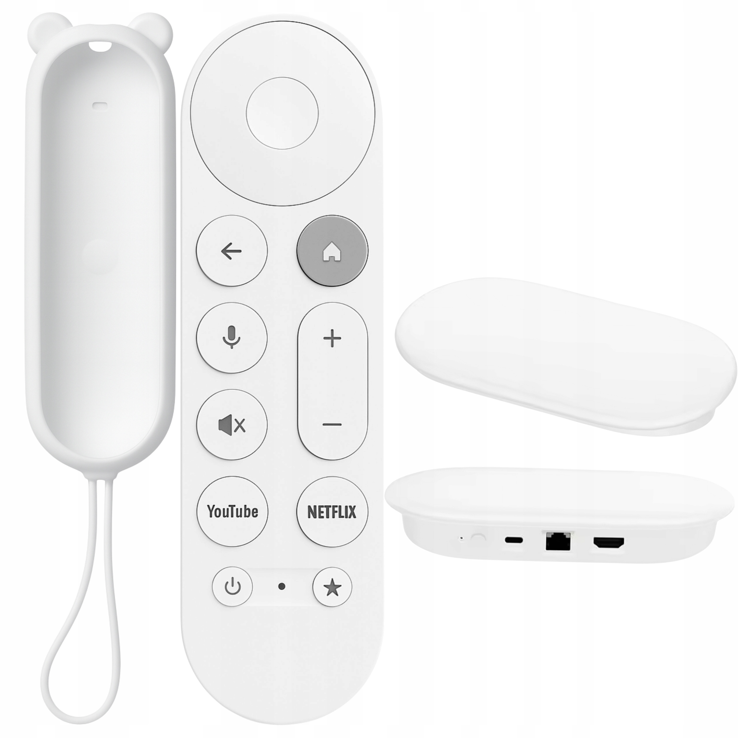Diaľkový Ovládač Pre Google Tv Chromecast Streamer Puzdro Diaľkový Ovládač A Dekodér V Sade Hq