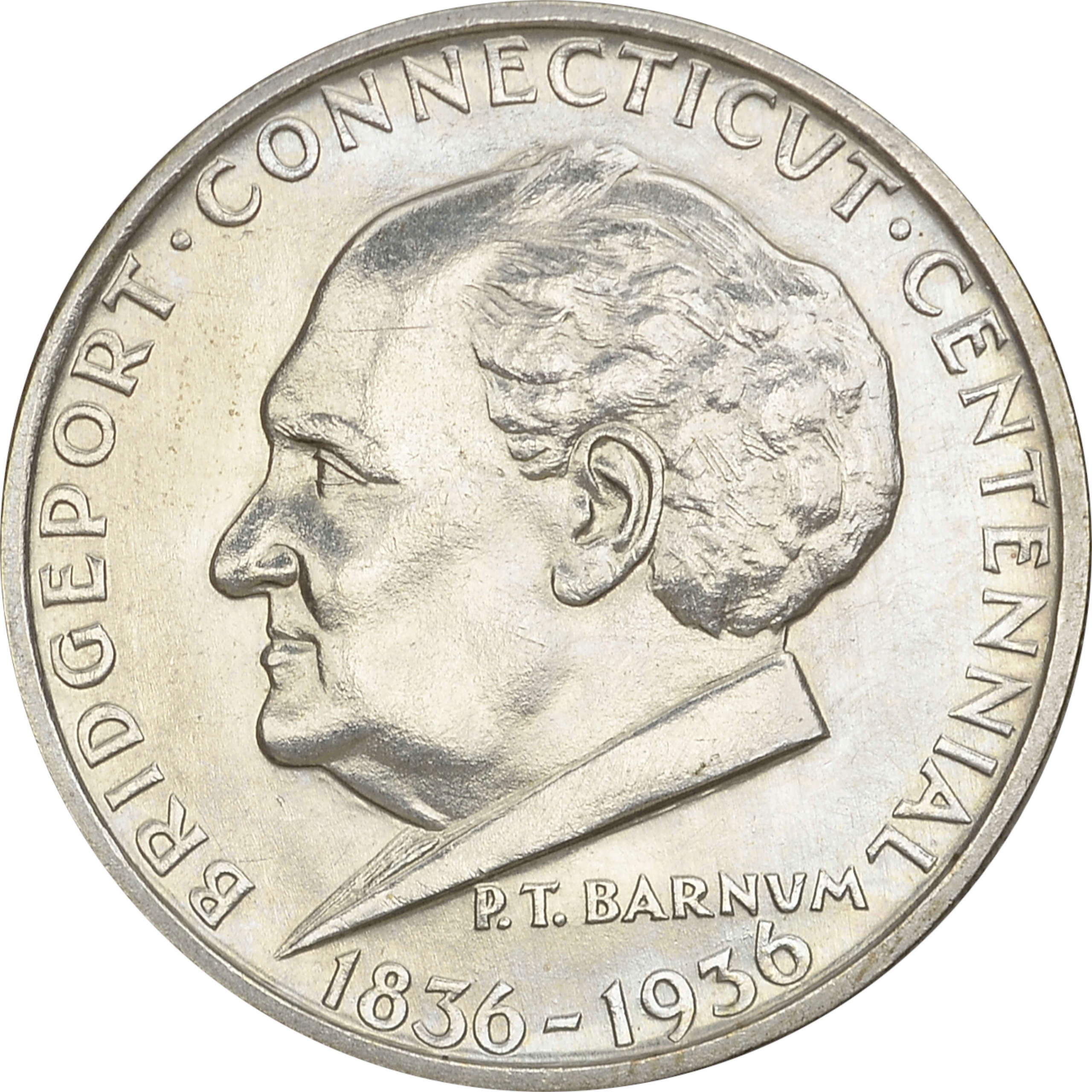 17.iu.USA, 1/2 DOLARA 1936 BRIDGEPORT -CONNECTICUT