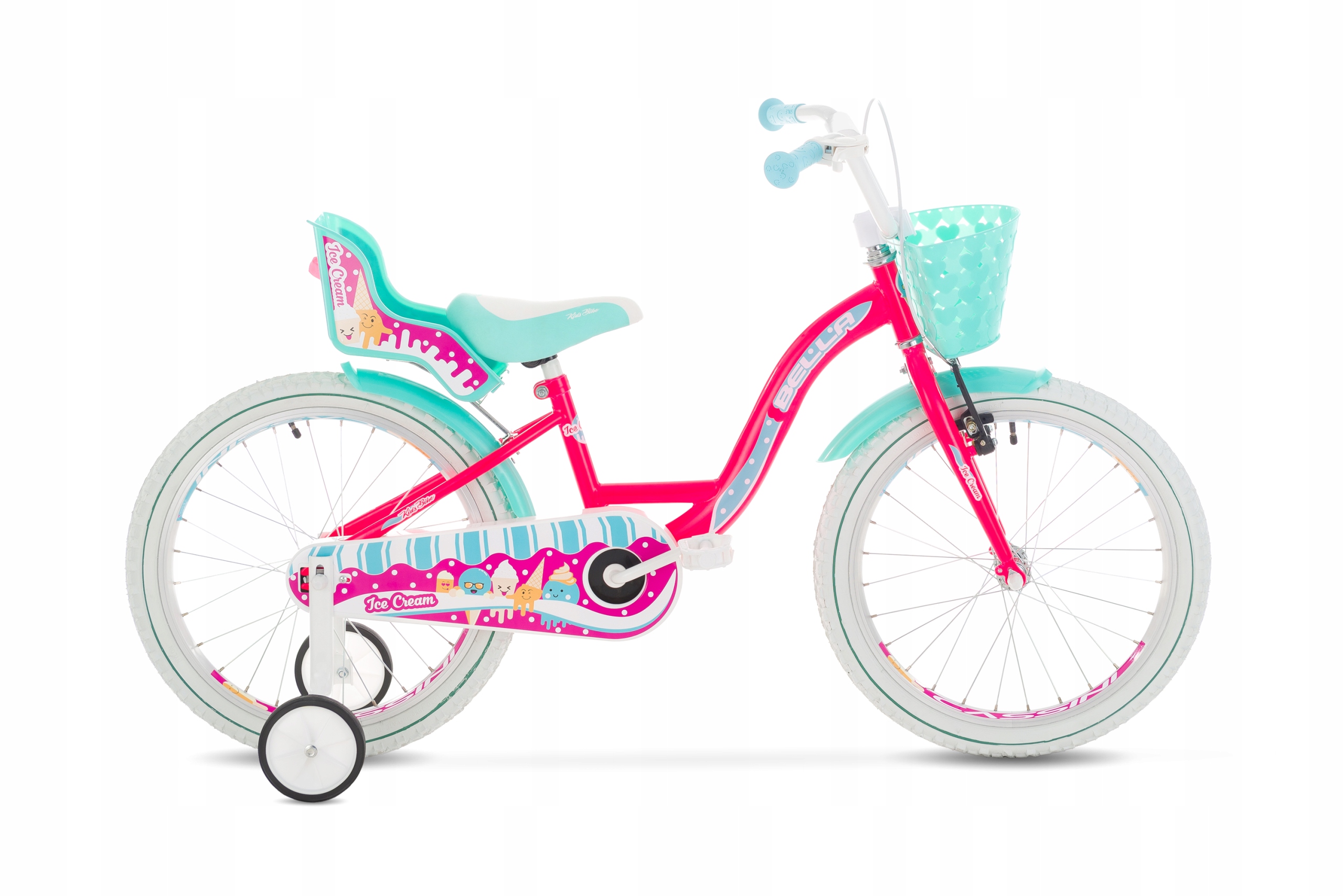 Rowerek dziecięcy Bella Ice Cream dla dziewczynki 20" (115-135cm)