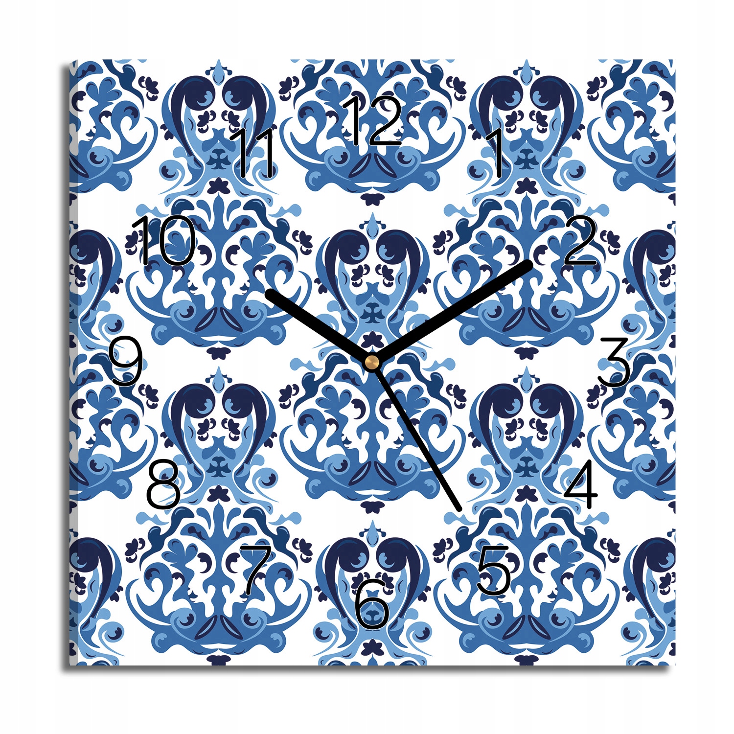 hodiny canvas Ornament květiny vzor do obývacího pokoje 30x30