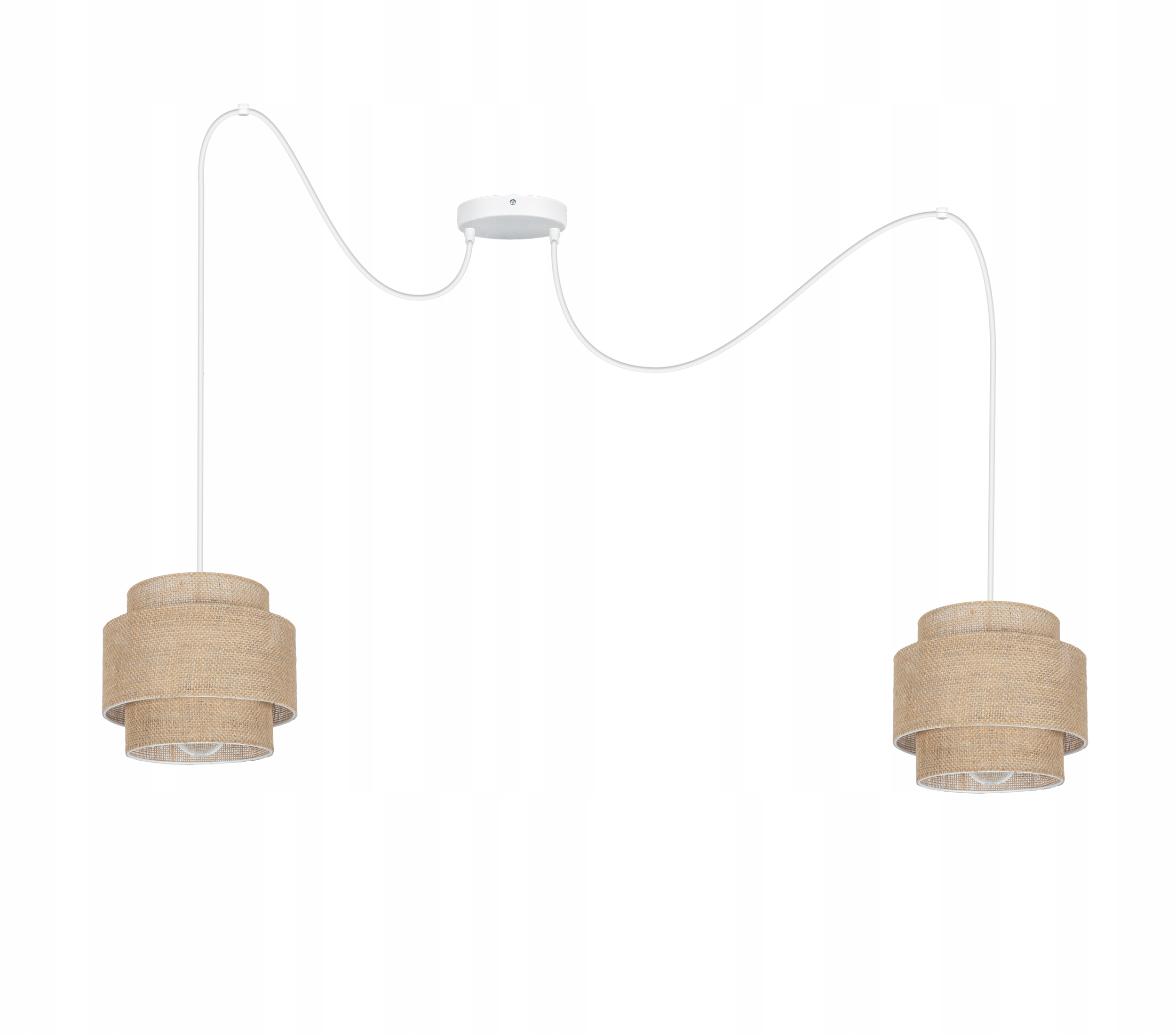 

Lampa Boho Wisząca Sufitowa Nowoczesna Pająk Len