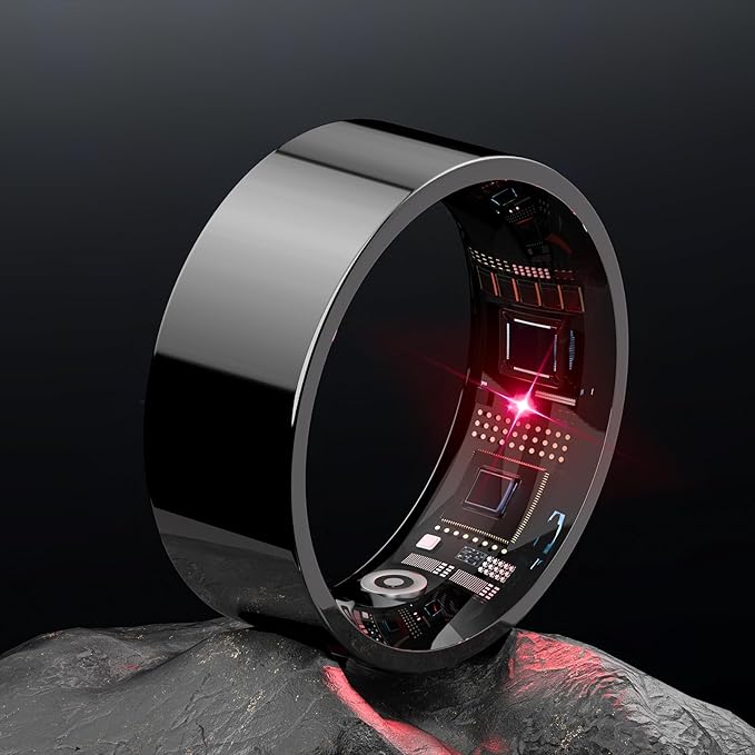 Iuhfsifs Smart Ring 4. gen. Certyfikowany przez Sgs Czarny rozmiar 10