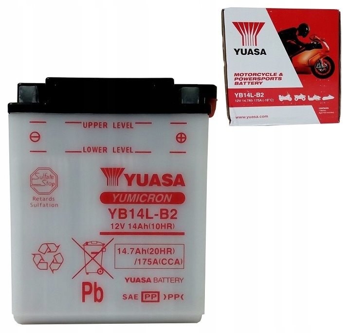 

Akumulator YB14L-B2 12V 14Ah 175A Yuasa