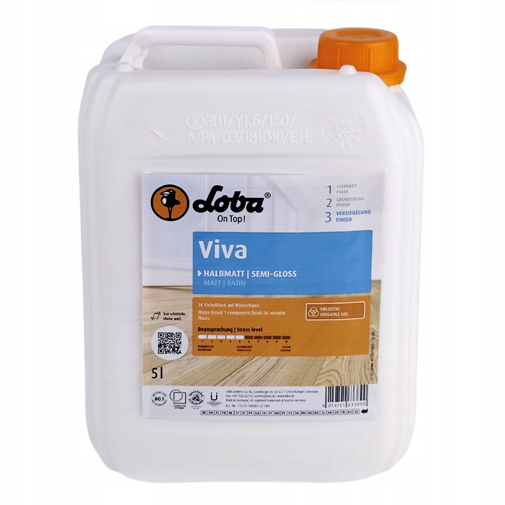 Lakier do drewna Loba Ws Viva półmat 5l