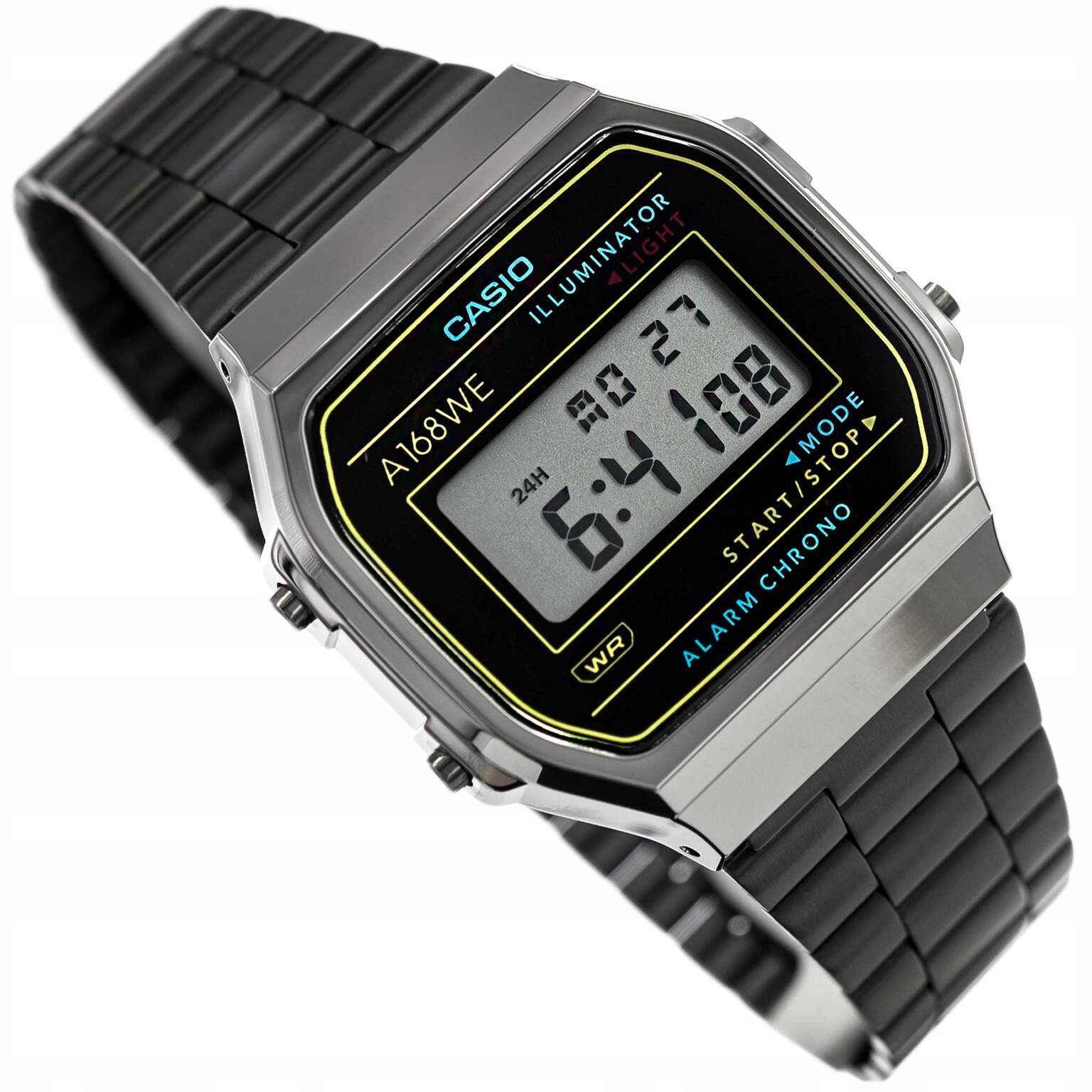 Hodinky Casio A168WEHB-1AEF Vintage Černé Retro Stopky Unisex Módní