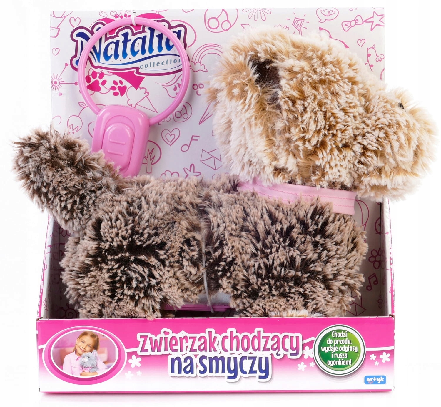 

Piesek chodzący na smyczy Natalia