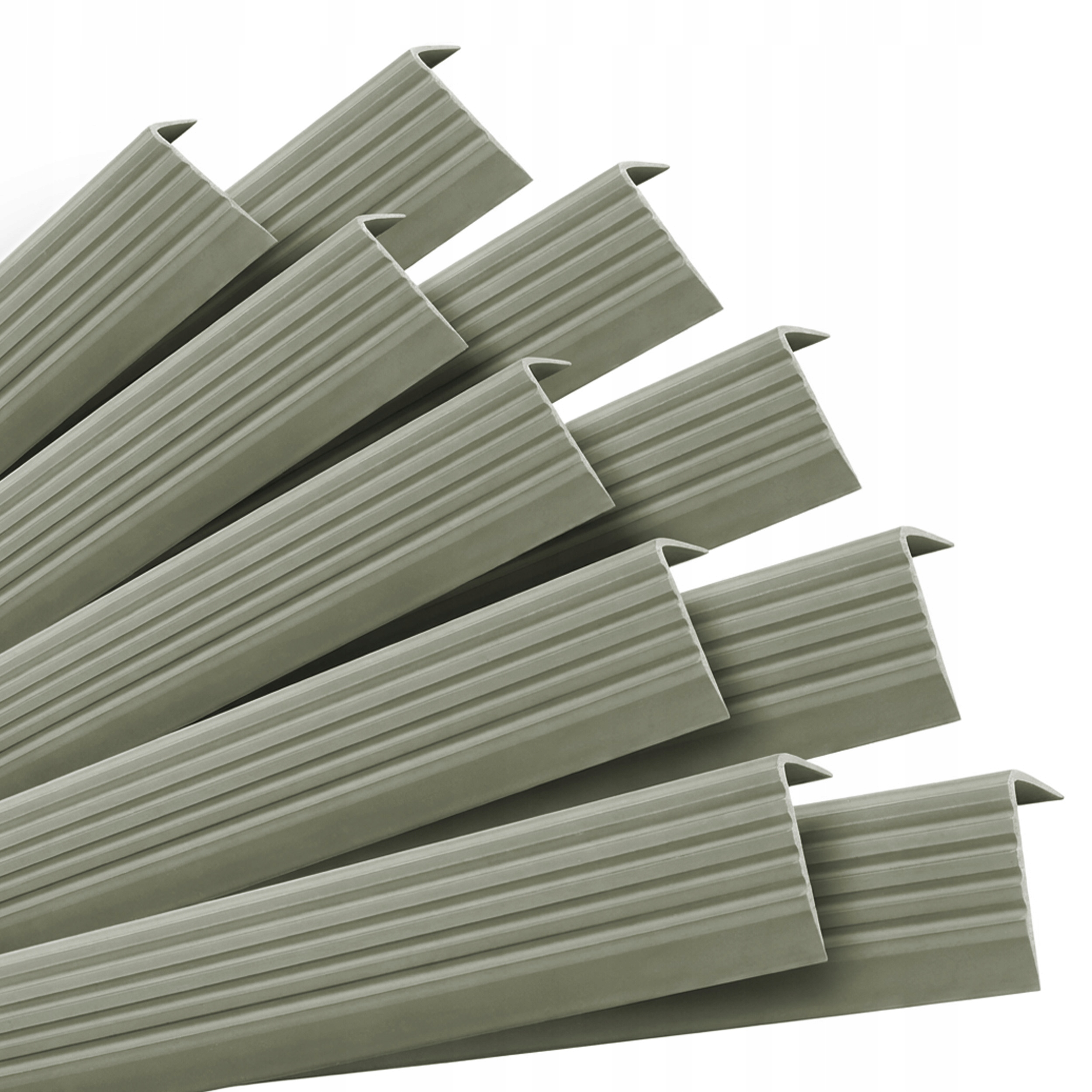 Sada: Samolepicí schodišťové profily, olivová, 40x25 mm, 100 cm, 10 Ks.