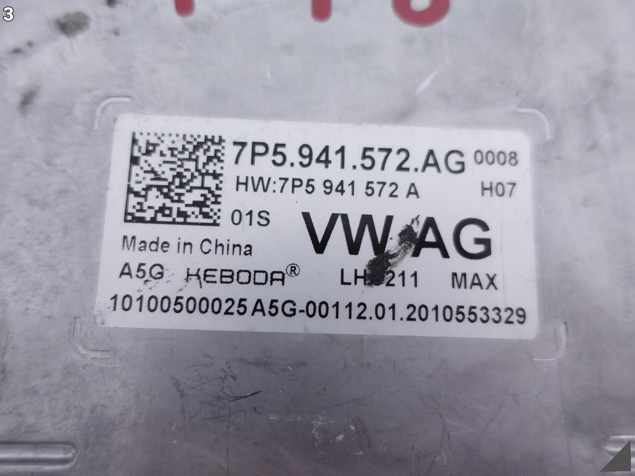 AUDI VW SKODA PORSCHE module control unit 7P5941572AG