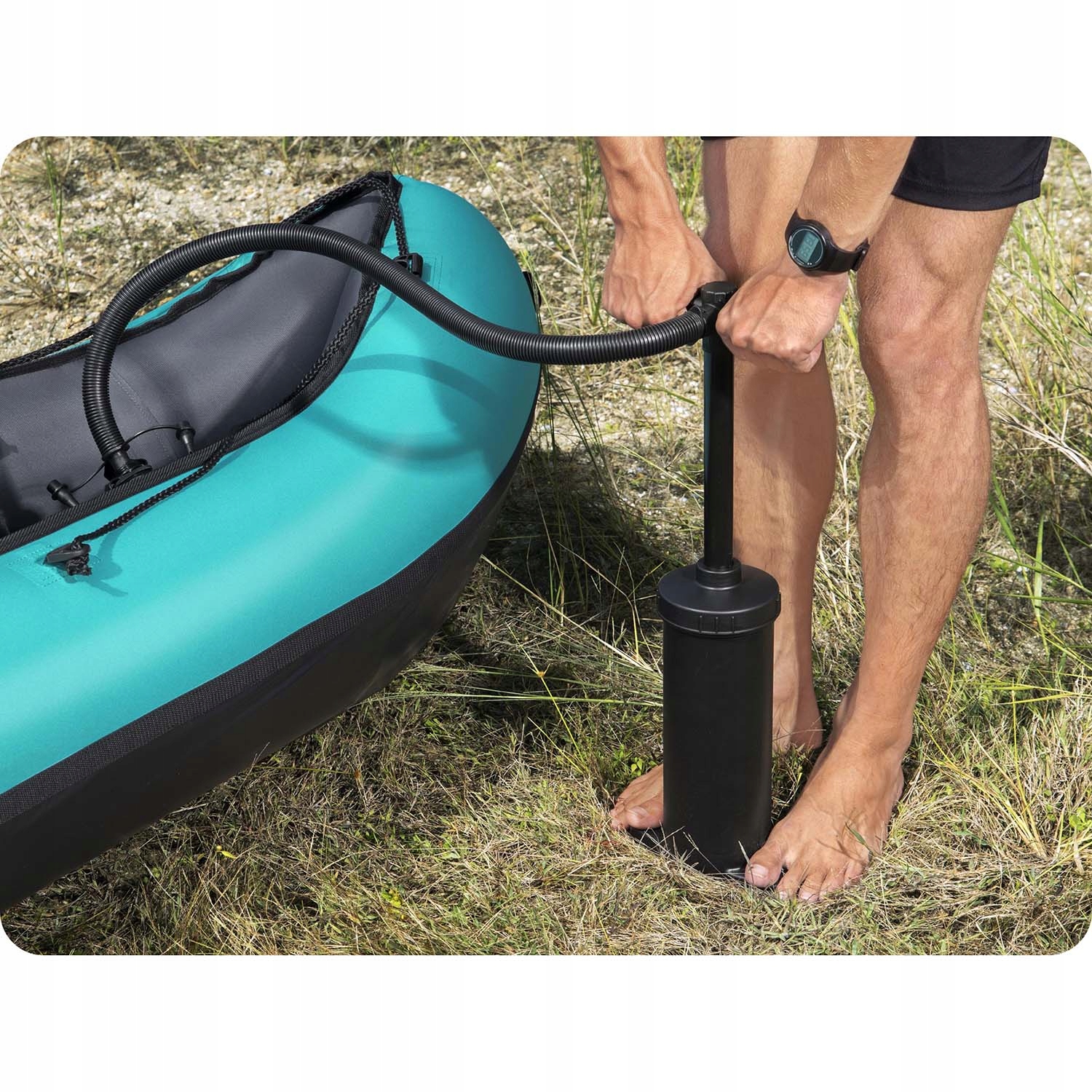 Pompka tłokowa ręczna do materaca basenu 1300 cm3 Rodzaj ręczne