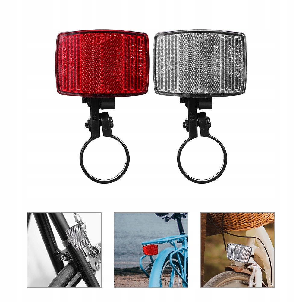 2 REFLEKTORY ROWEROWE - POPRAW WIDOCZNOŚĆ W NOCY! Model 17735703
