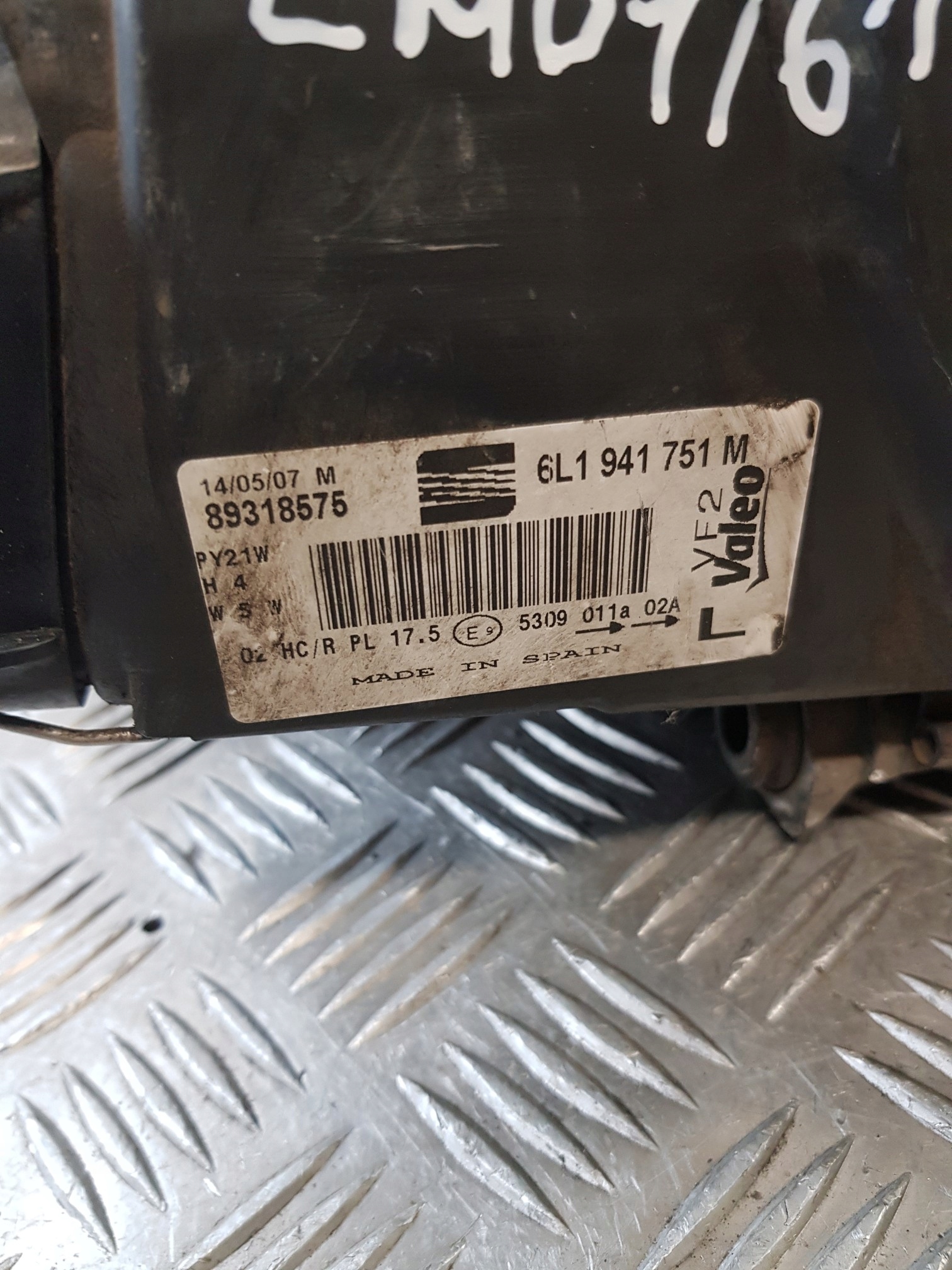 light left front 6L1941751M SEAT CORDOBA 05R