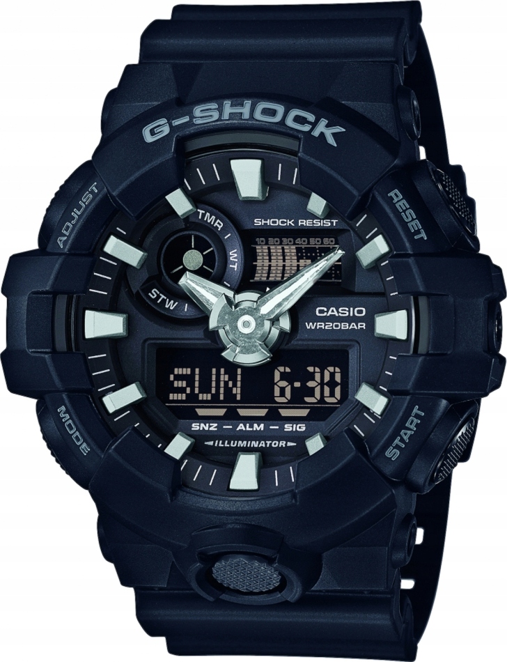 G-shock GA-700-1BER pánské hodinky černé sportovní nárazuvzdorné