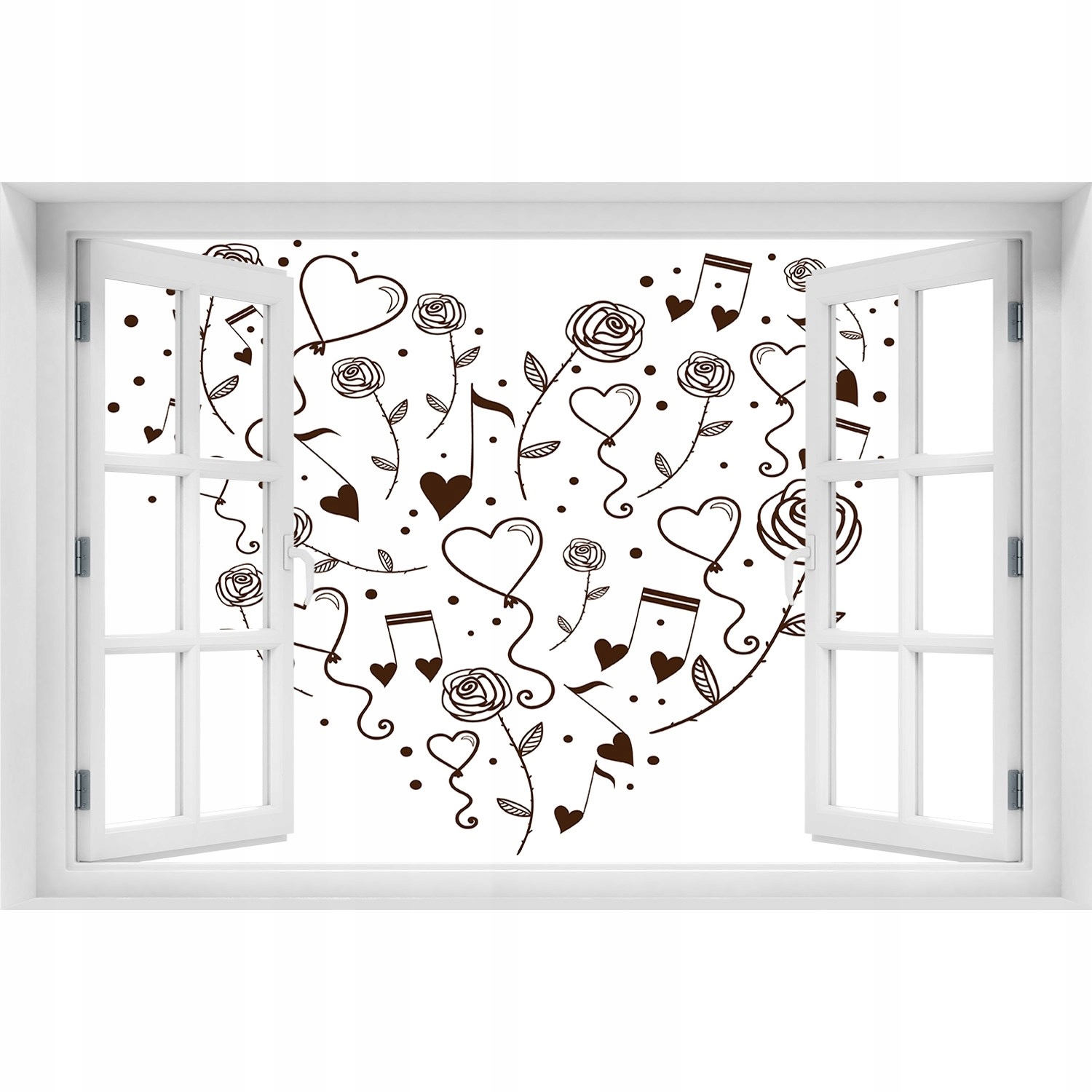 

Foto zdjęcie Naklejka na ścianę Serce 90x60