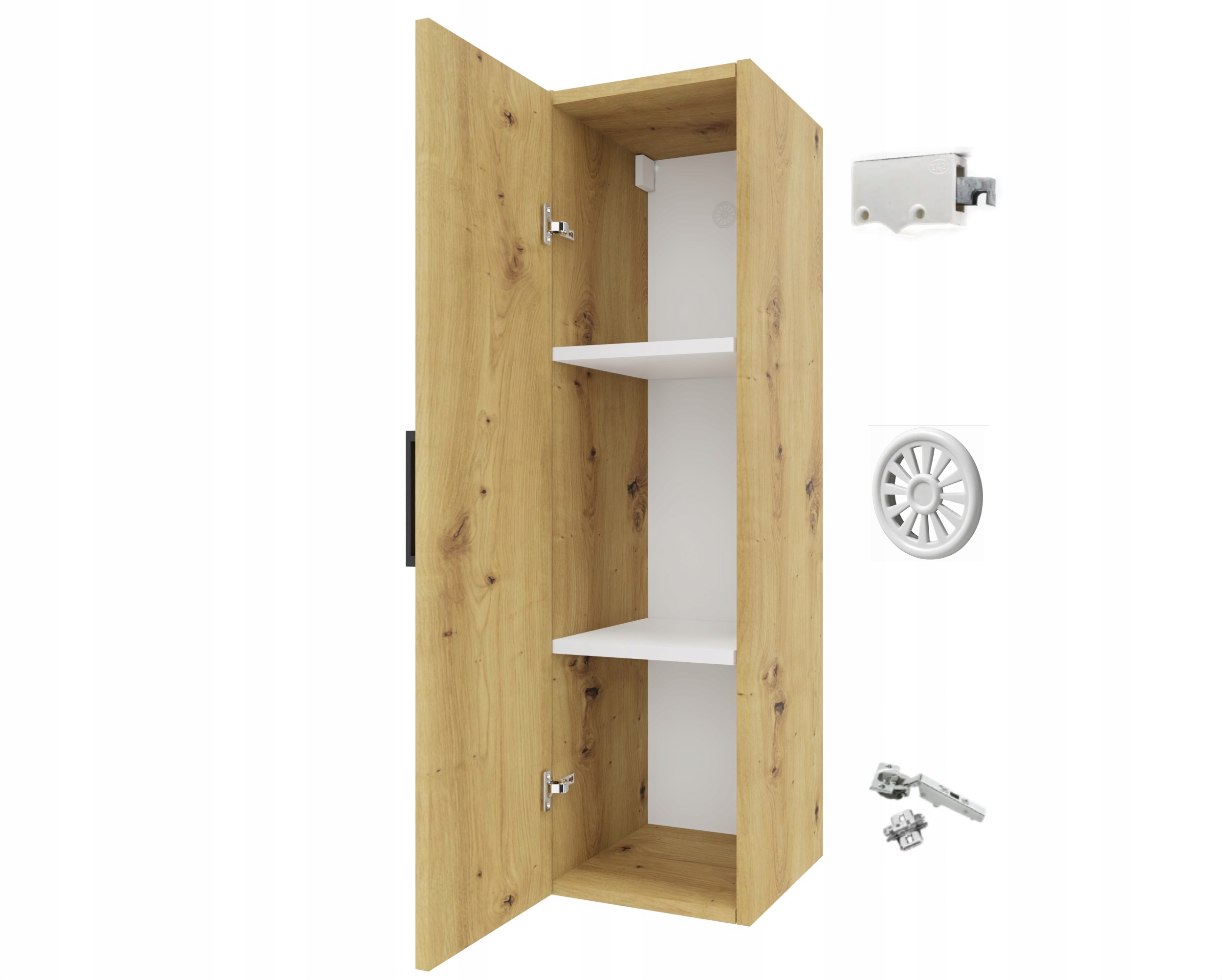 

Szafka łazienkowa wisząca słupek dąb artisan