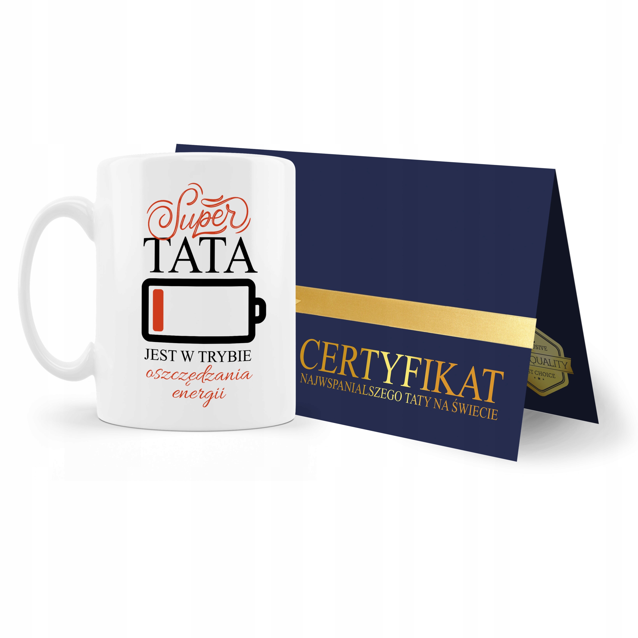 

na dzień taty kubek certyfikat tata