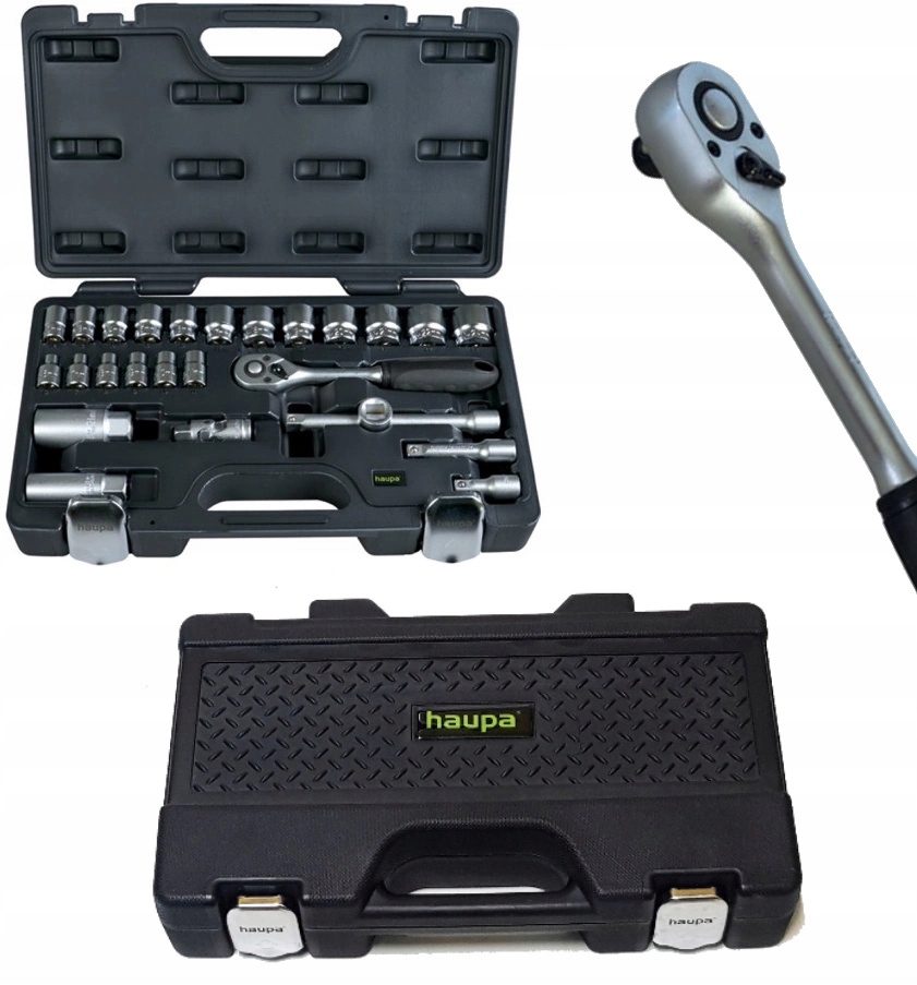 Sada nástrčných kľúčov s račňou Nástrčné Kľúče, hlavice 6-24 mm