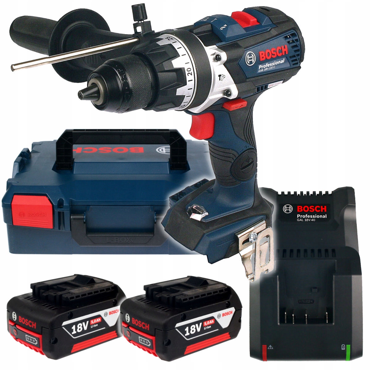 

Wkrętarka Gsb 18V-110 C Bosch 2x4,0Ah L-boxx