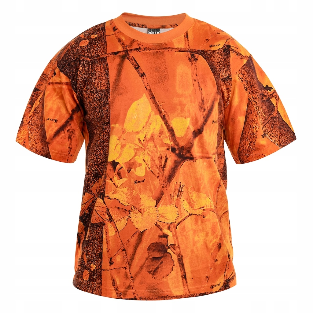 Koszulka Męska Sportowa Bawełniana Moro T-shirt Mfh Hunter-Orange 3XL