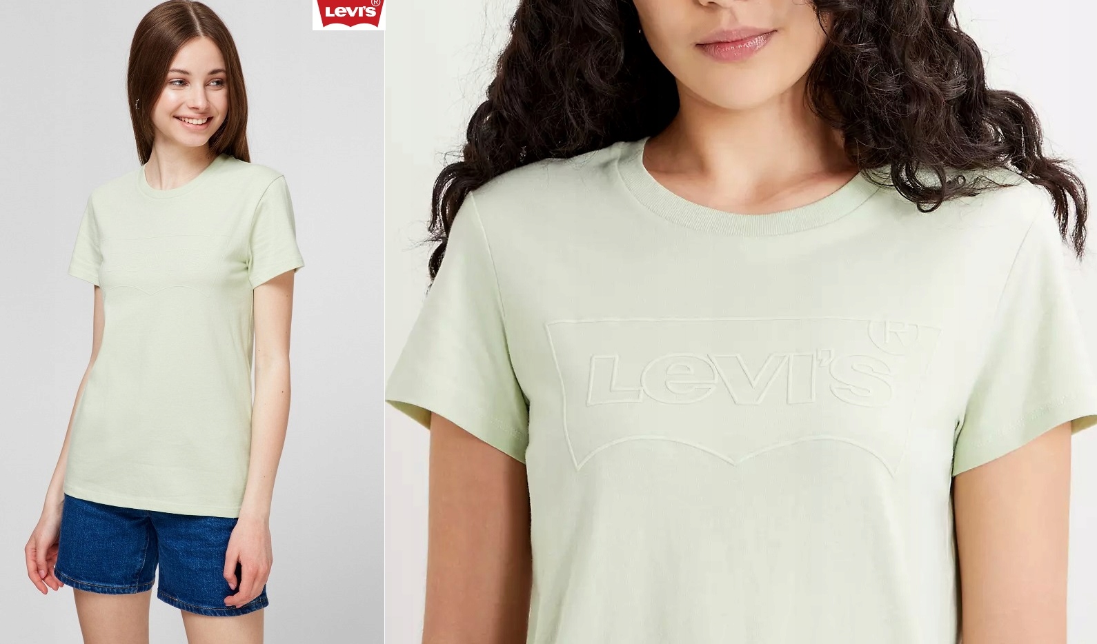 

Levi`s Bawełniany T-shirt bluzka Koszulka Xs/s