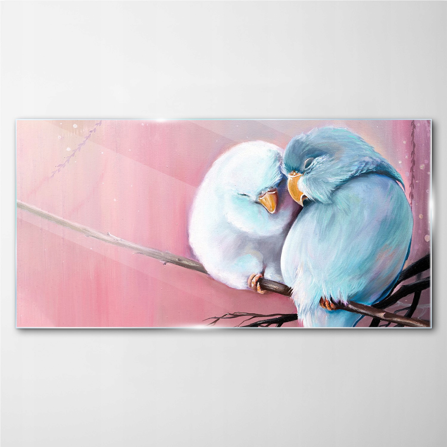 

Foto-obraz szklany Zwierzę ptaki oddział 140x70 cm