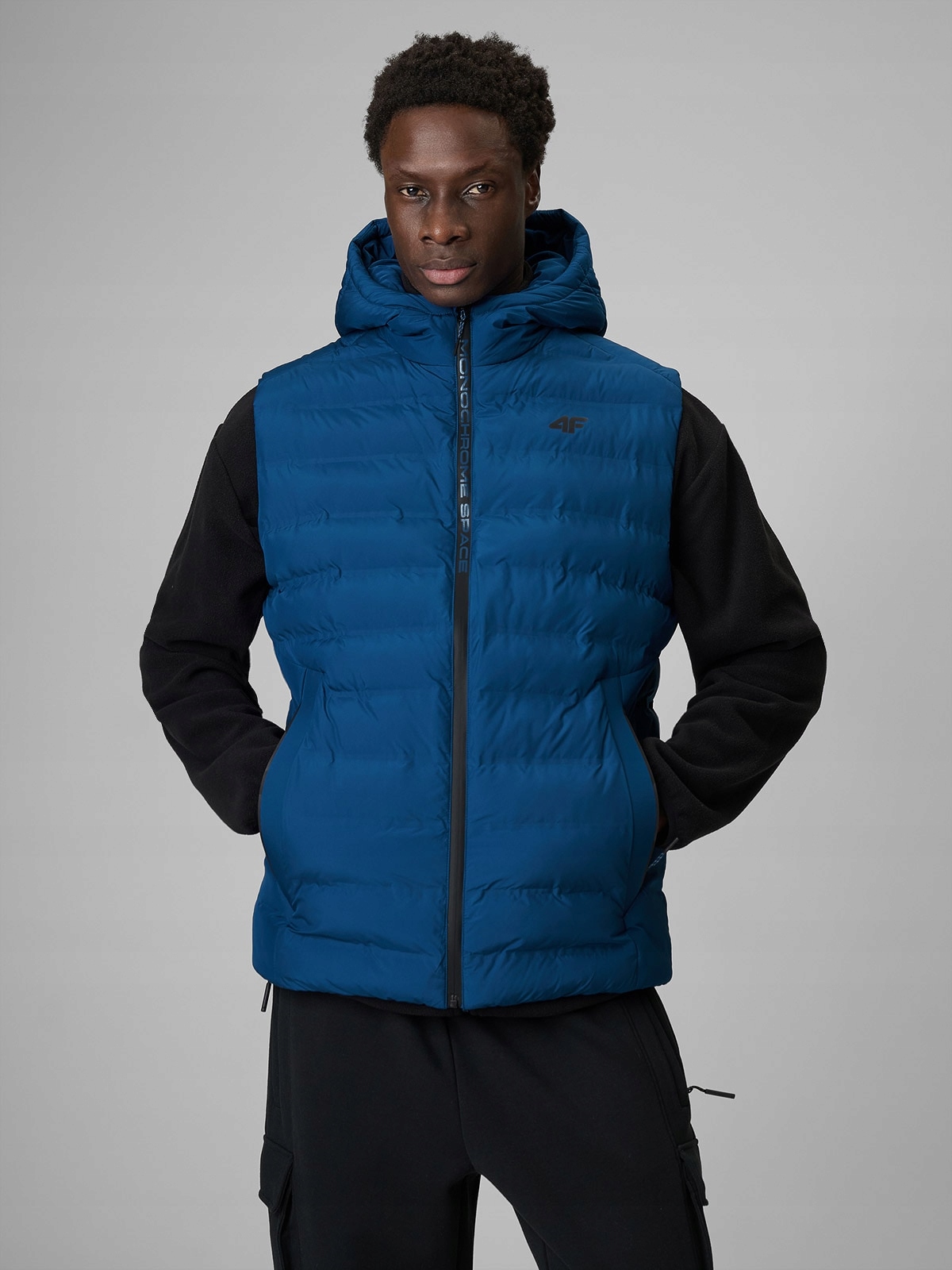 4F Bunda Bez Rukávů Tmavě Modrý Lehký Hydrofobní XXL