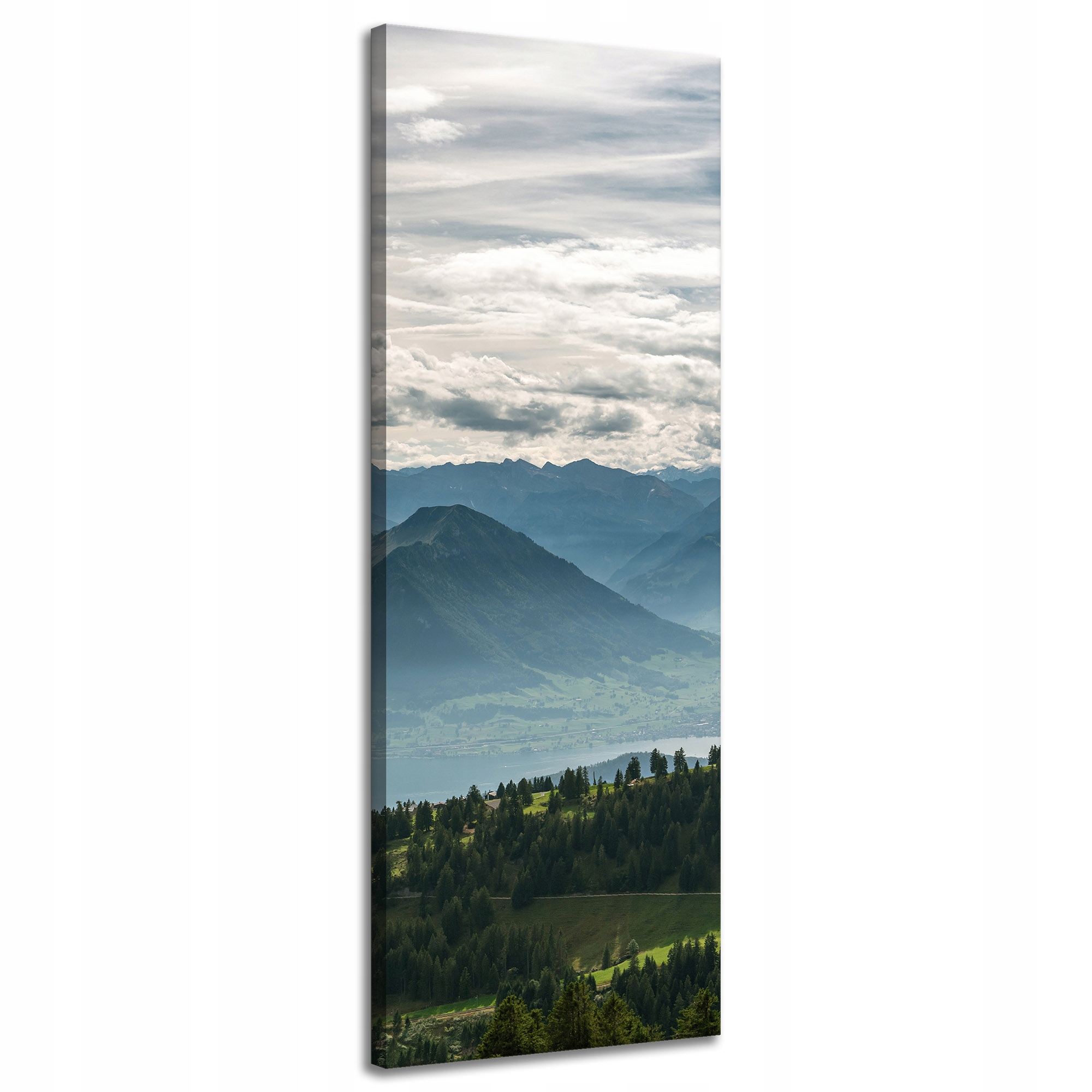 Obraz na plátně Hory Mraky Příroda Lesy Příroda 40x120 cm