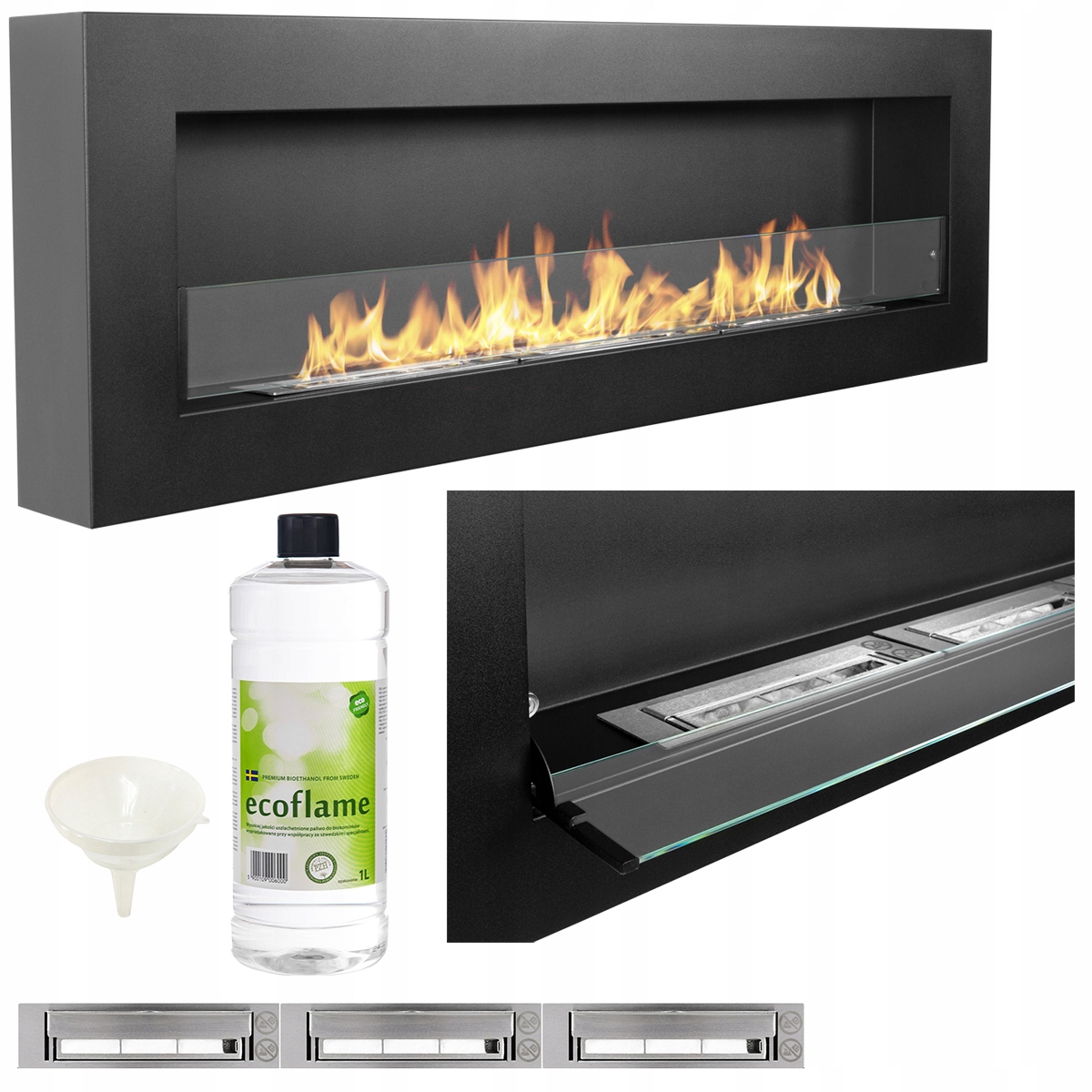 Biokrb závěsný 1200 mm Box 120x40 cm nástěnný s Otevíracím Sklem