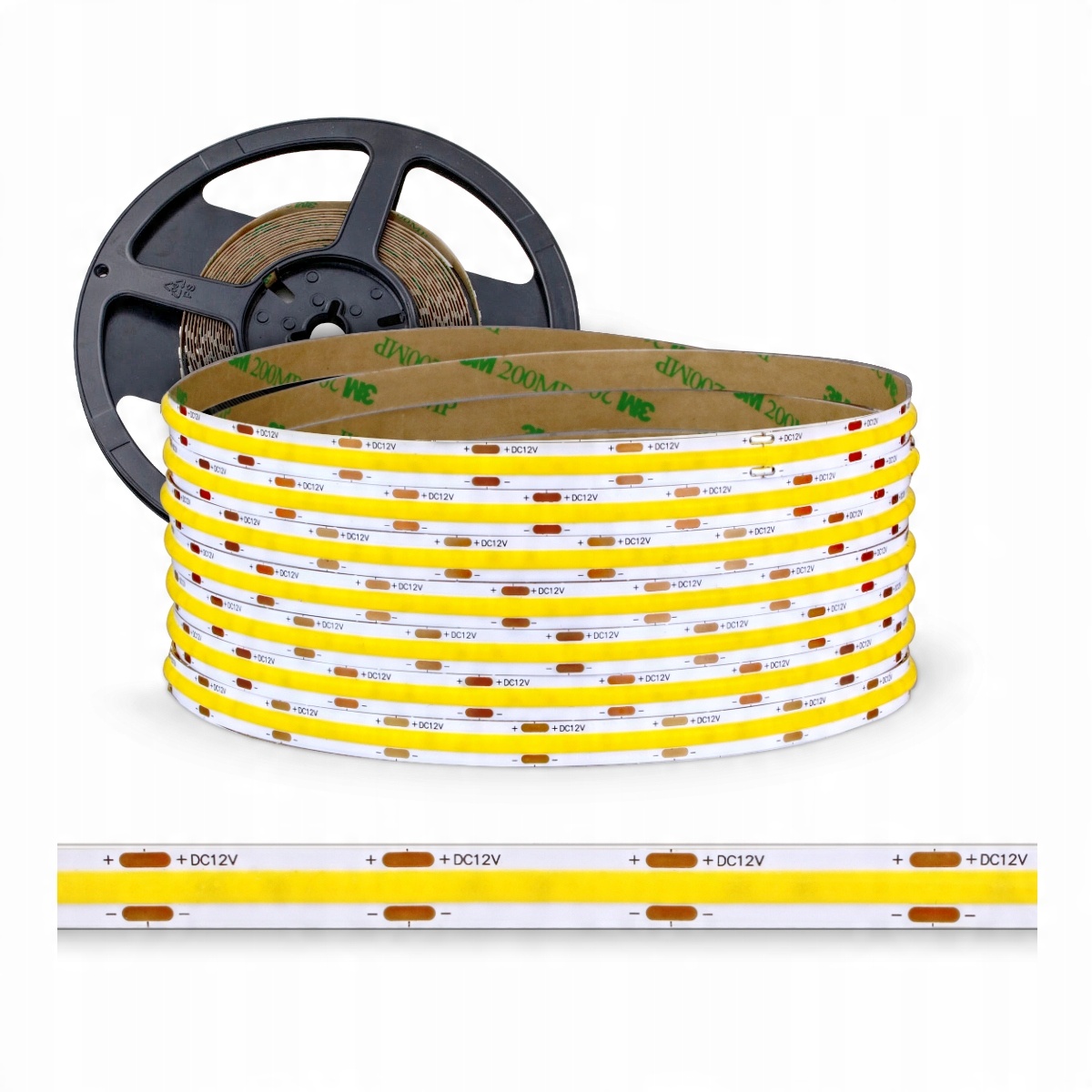 

Taśma Cob 480LED/M 9W/m 3000K IP20 12V/ Rolka 5mb