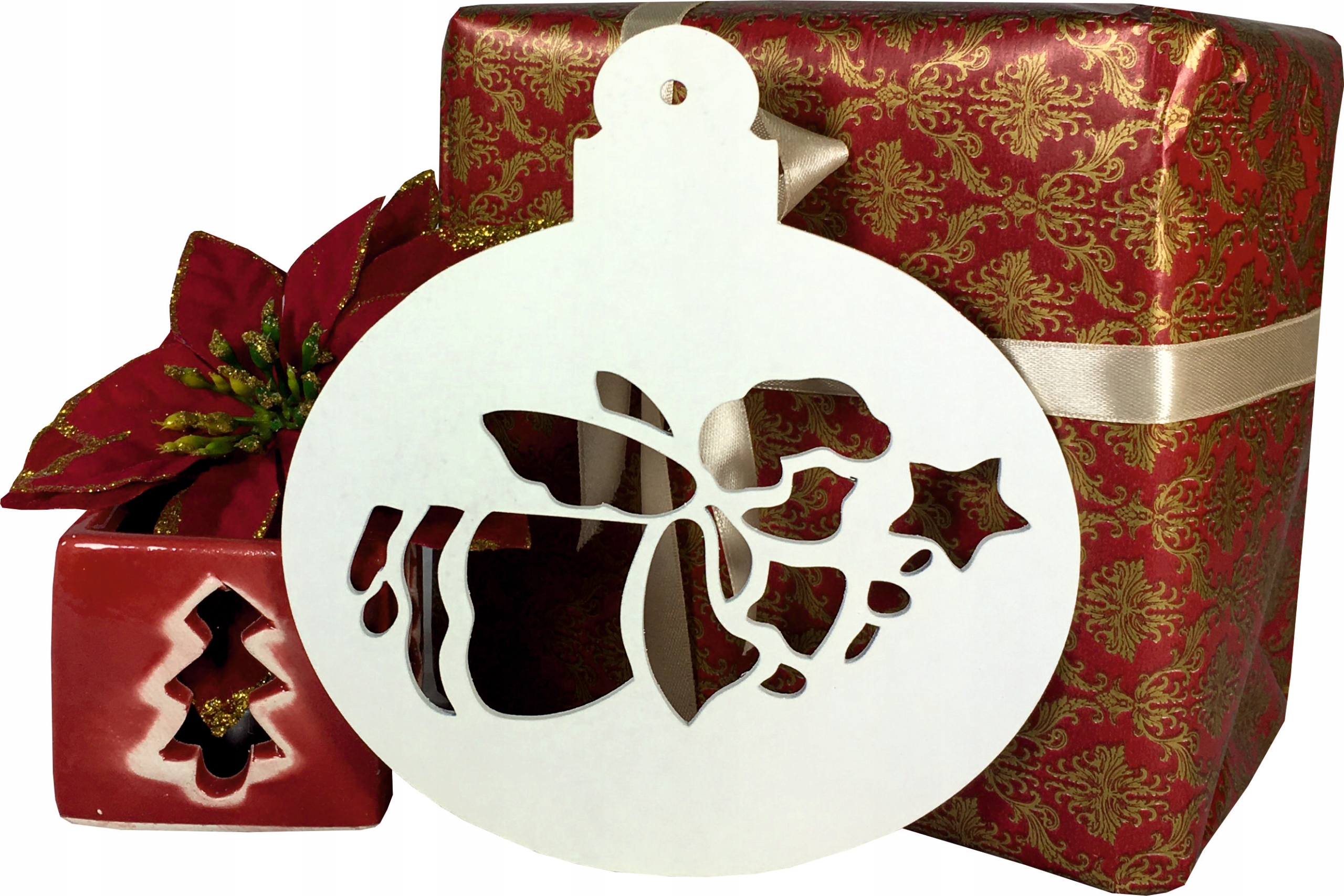 BOMBKA ZAWIESZKA ANIOŁ DREWNIANY PREZENT 30CM