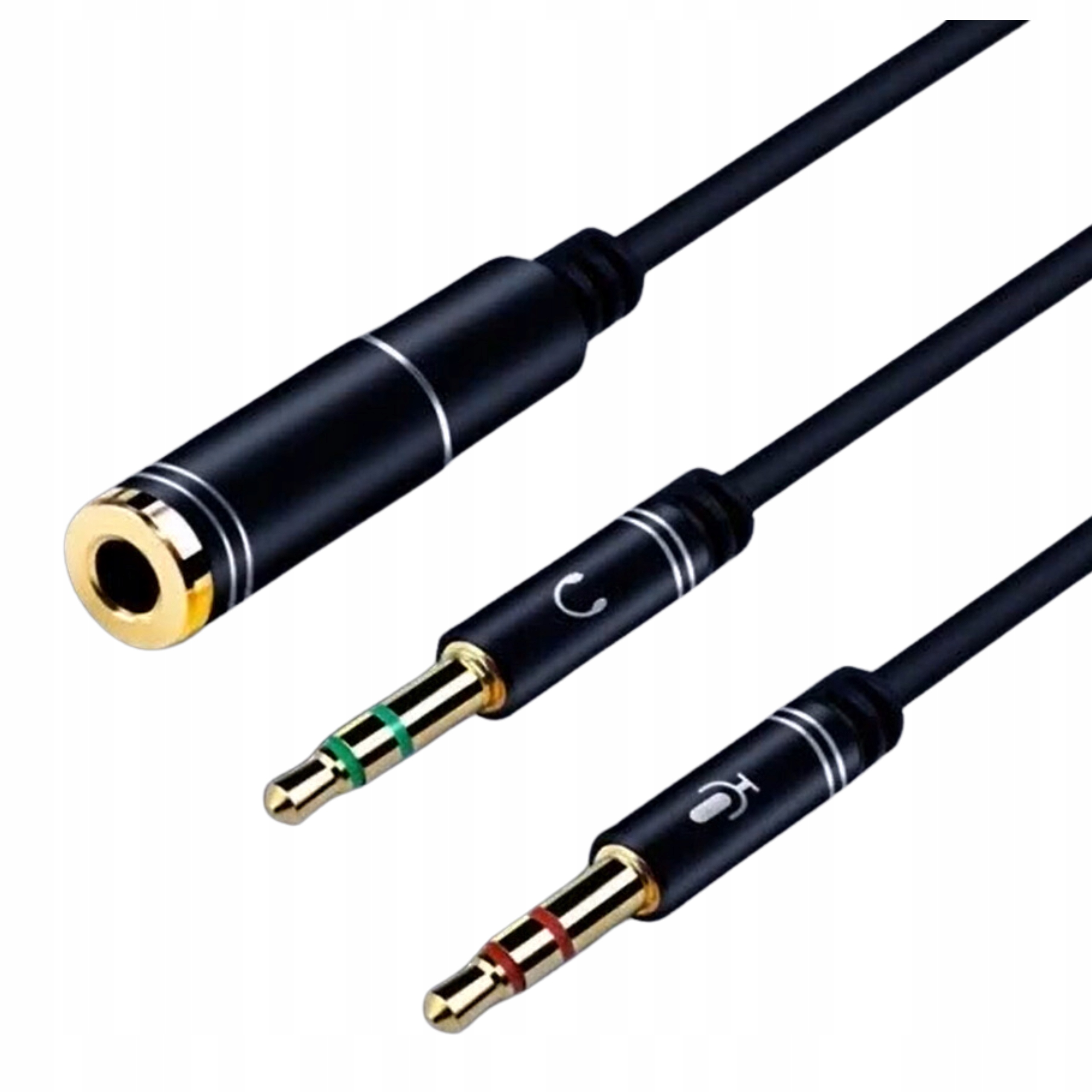 Kabel GEMBIRD CCA-418M (Mini Jack x2 M - 4-Pin, Jack stereo 3,5 mm F; 0,20m