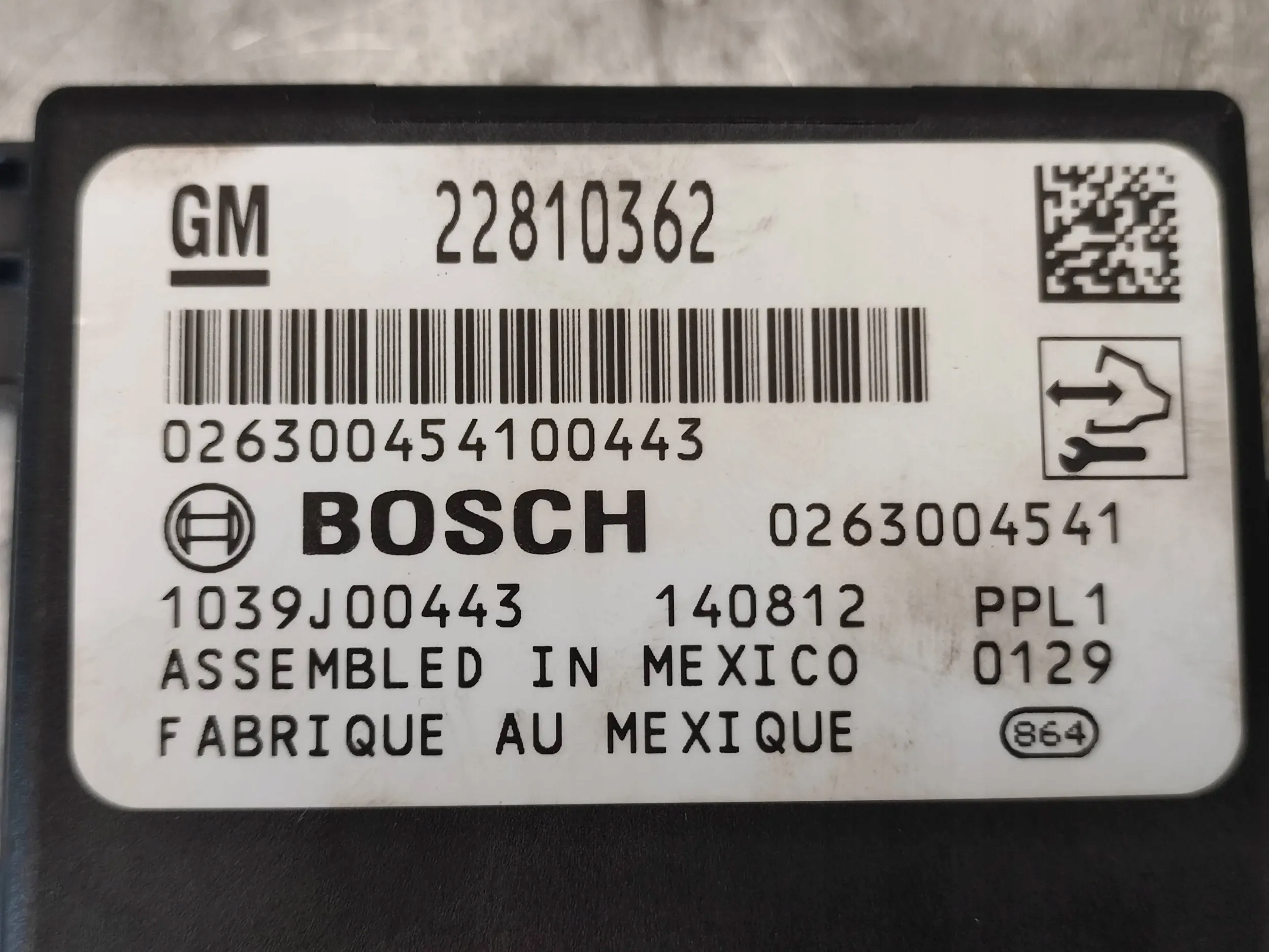 modulo PDC parcheggio OPEL ASTRA J LIFT 22810362
